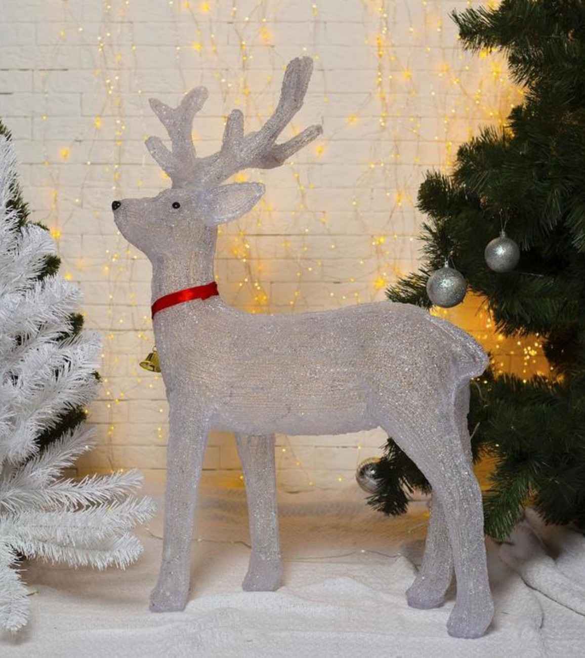 Premsons® Light-Up Reindeer Christmas Decor – Standing Holiday Statue