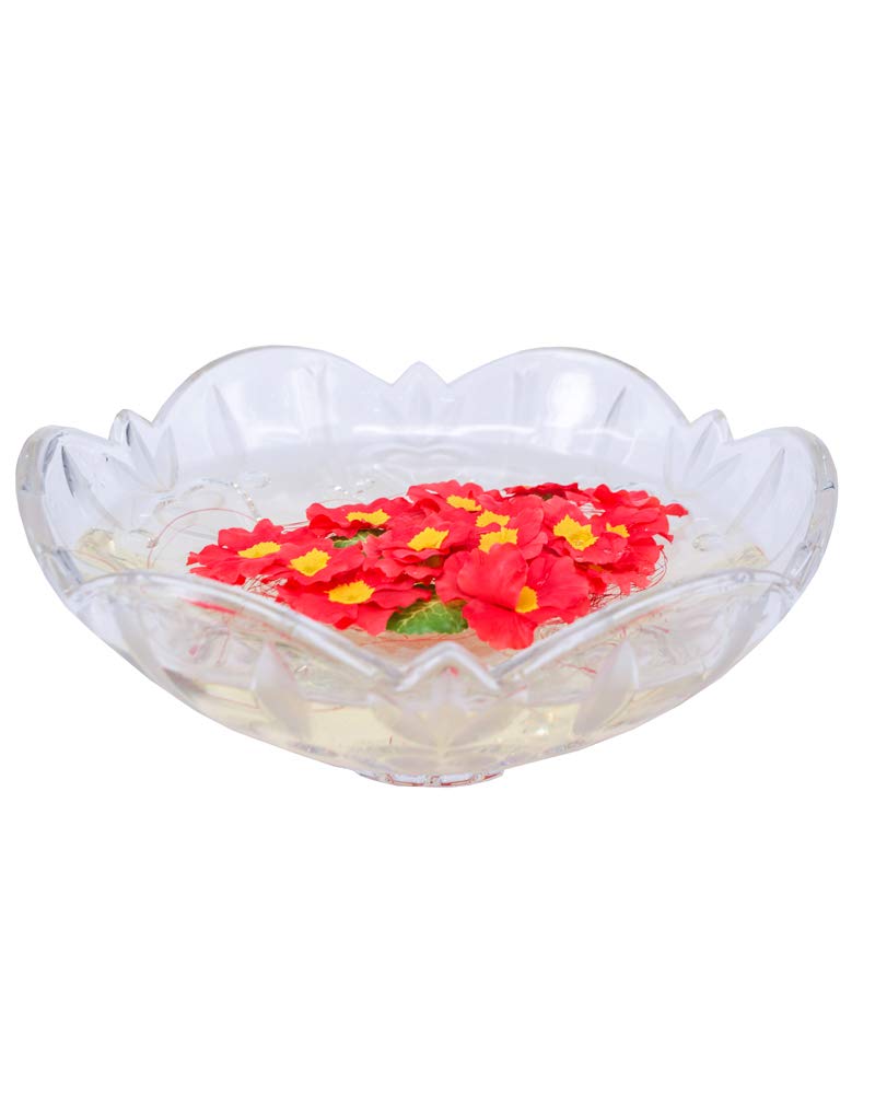 Premsons® Decorative Artificial Floating Flash Shrub Balsam Flowers for Home Garden Party Decoration - Red (Pack of 15 Pieces)