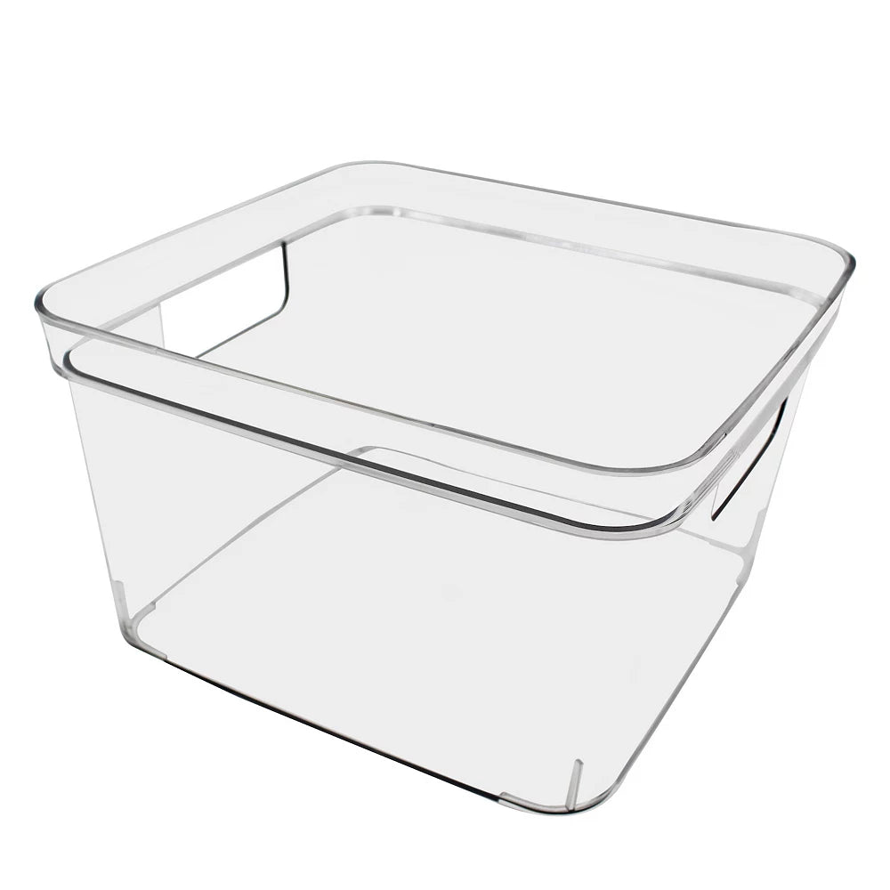 Premsons® Medium Plastic Storage Trays  | Organizer for Shelves, Cabinets & Wardrobes | Sturdy Design with Easy-Grip Handles