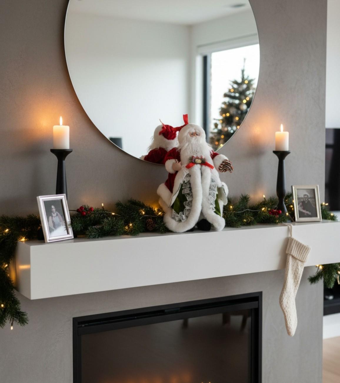 Premsons® Santa Christmas Figurine – Premium Holiday Decor & Tree Topper