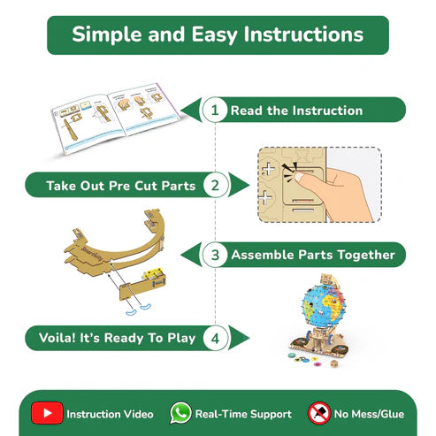 Smartivity Globe Trotters Augmented Reality STEM Educational DIY Fun Toy with Free App, Educational & Construction Based Activity Game