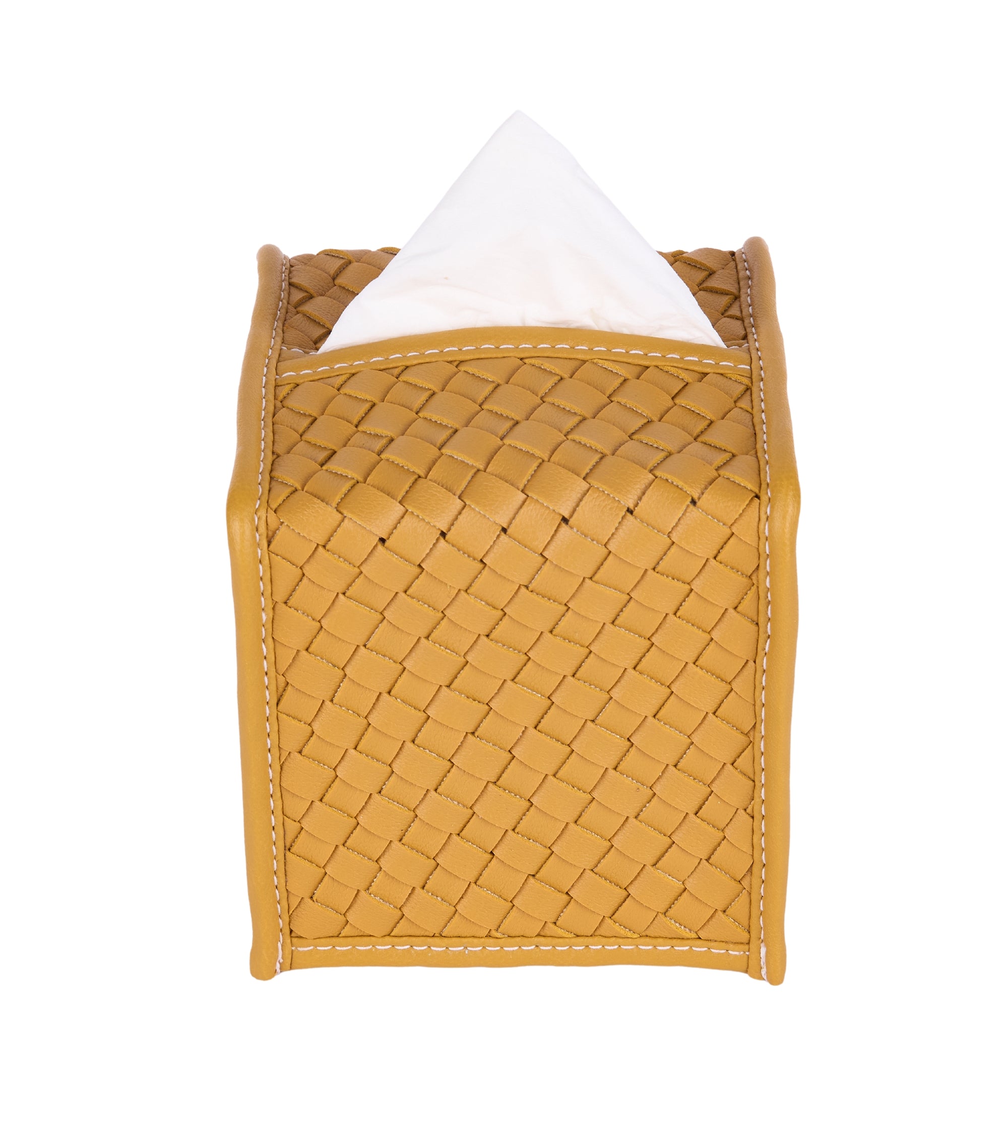 Premsons® Elegant Tissue Sleeve Cover – Stylish & Compact Tissue Holder for Home, Office, and Car(Yellow)
