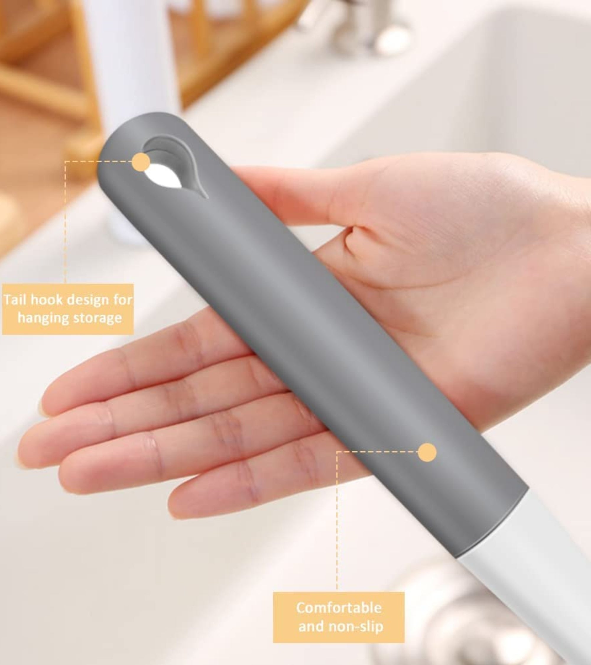 Premsons® Multipurpose Kitchen Cleaning Brush with Long Handle | Heavy-Duty Scrubber for Dishes, Pans, Sinks & Surfaces | Non-Slip Grip & Durable Bristles