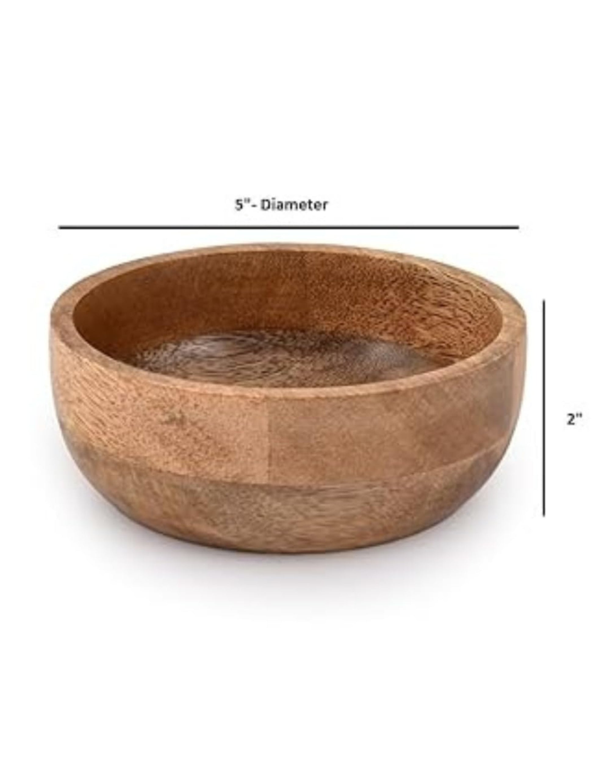 Premsons® Premium Wooden Soup Bowls – Set of 6 | Stylish & Multipurpose Serving Bowls for Home, Kitchen & Dining