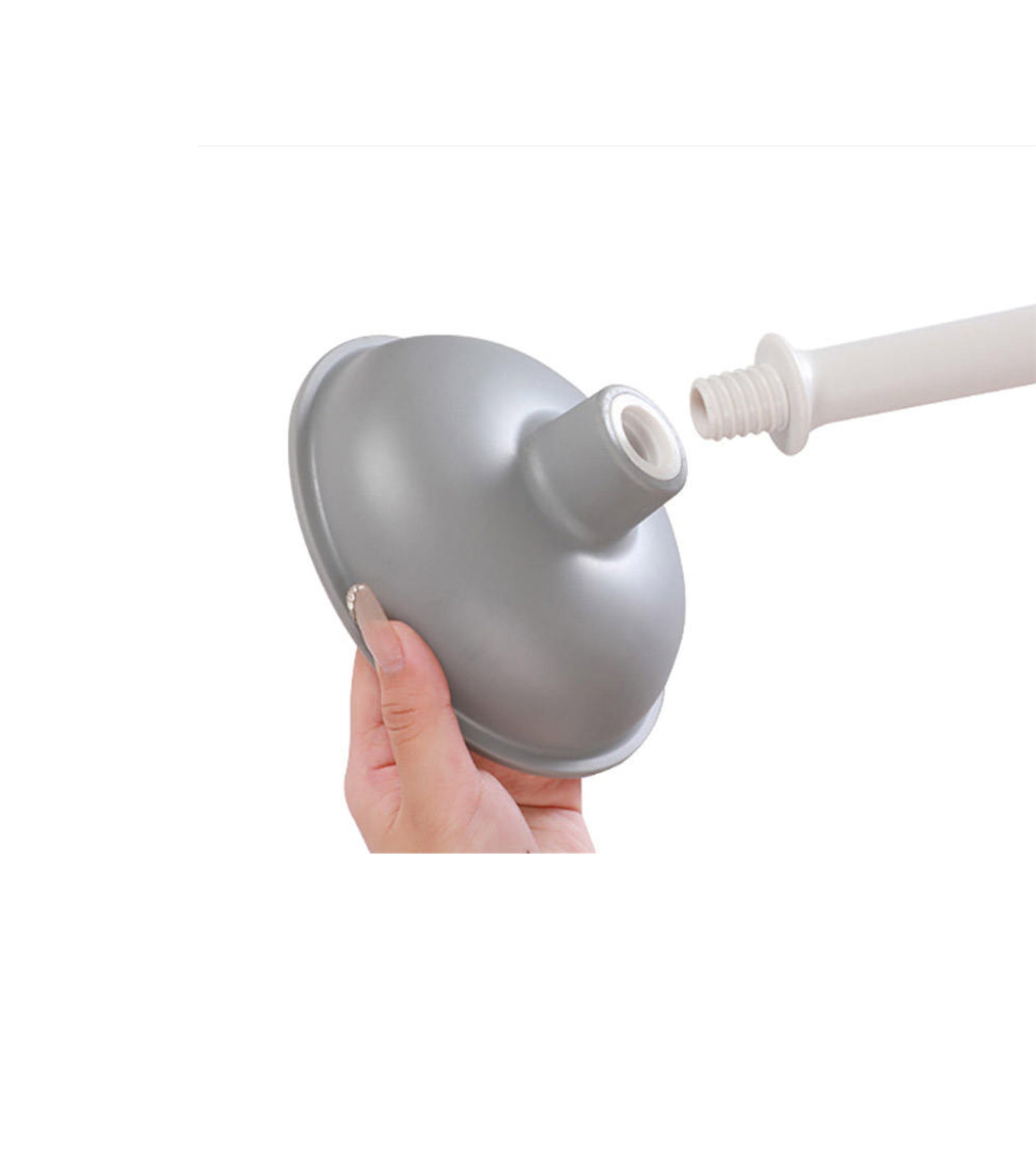 Premsons® Toilet Plunger with Ergonomic Handle and Drip-Free Base – Heavy-Duty Bathroom Tool for Clog Removal