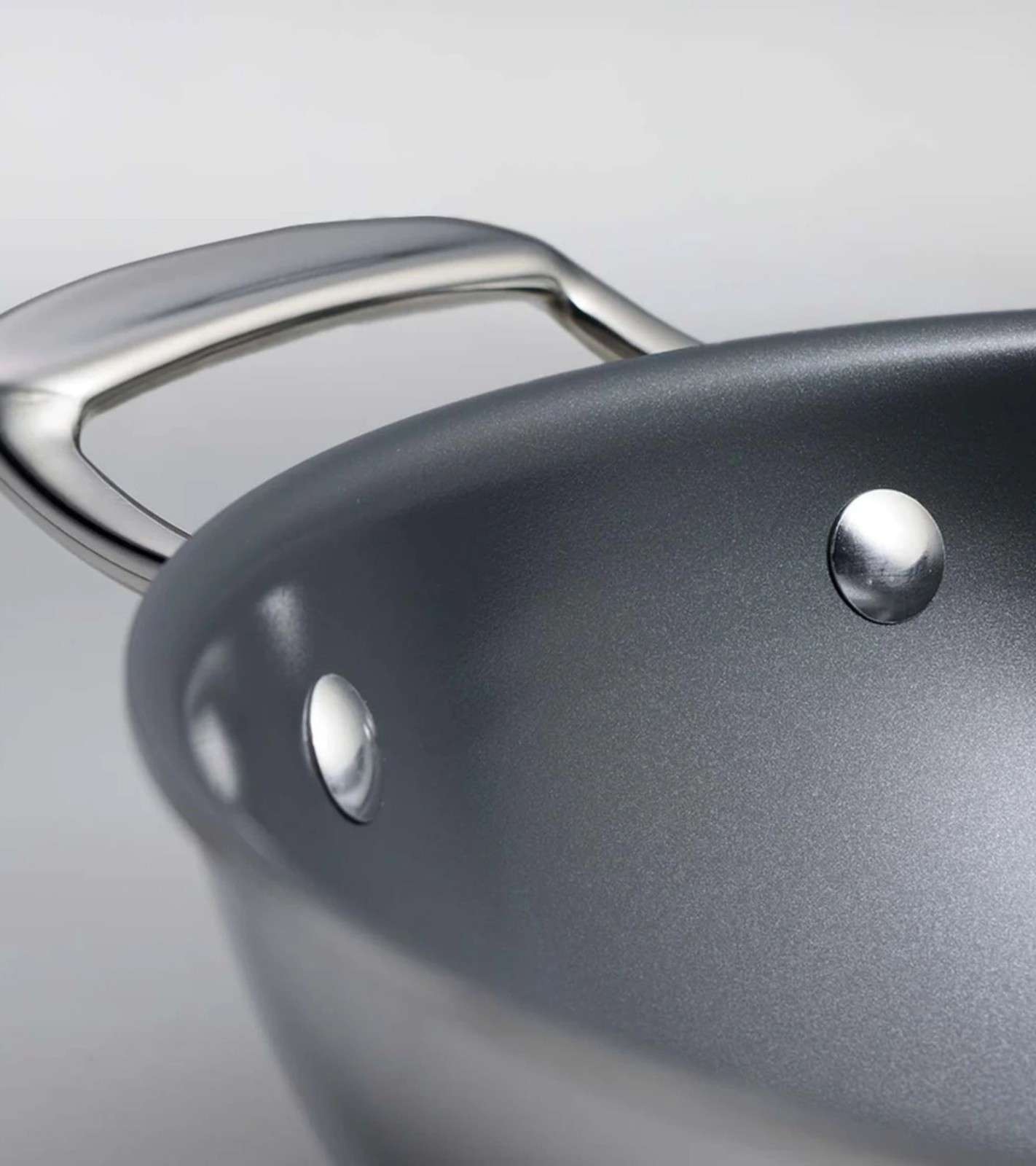 Fusao EX+ 26cm Triply Ceramic Kadai with SS Lid