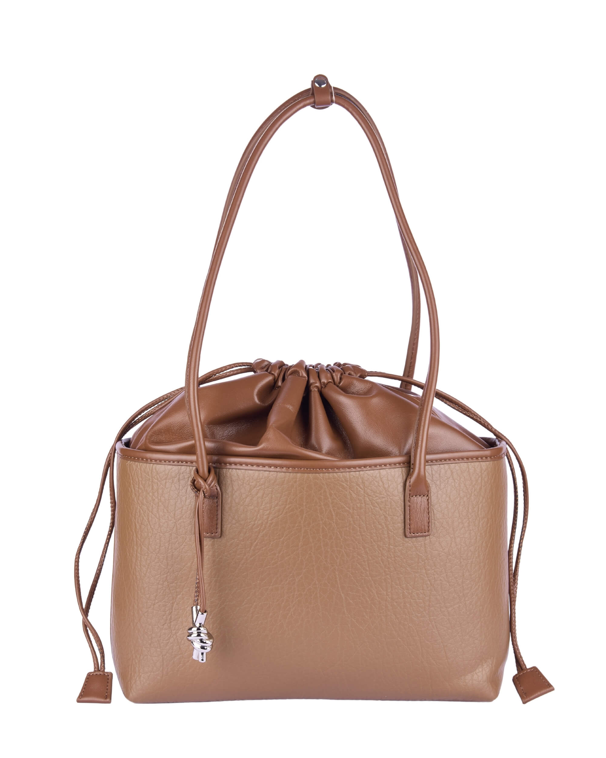 Eternia® Women's Shoulder Bag – Elegant and Spacious Faux Leather Shoulder Handbag with Adjustable Drawstring Closure – Stylish Everyday Purse for Work, Travel, and Casual Outings