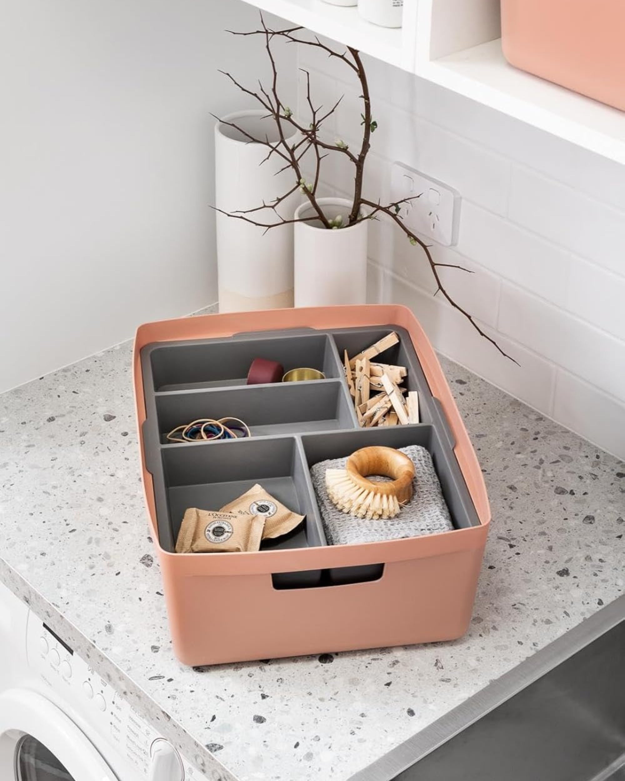 Premsons® 39 Ltr Plastic Storage Box with Lid – Multipurpose Organizer for Kitchen, Bedroom, Bathroom & Office – Stackable Storage Container for Clothes, Toys & Toiletries
