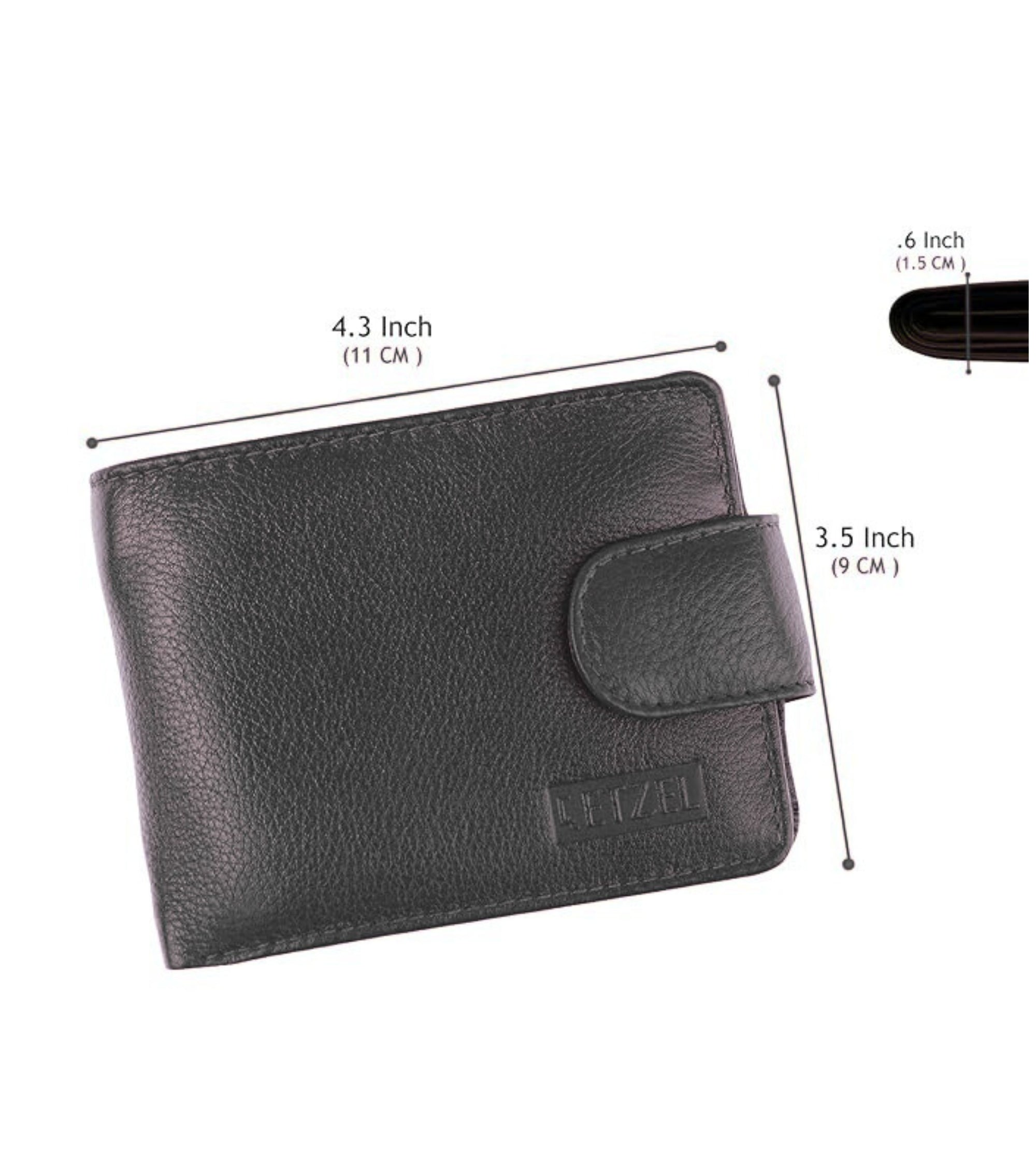 Premsons® Wallet for Men – 2 Fold Smooth Grain Purse with Multiple Card Slots, Cash Compartments & Coin Pocket – Slim Card Holder with Gift Box (Black)