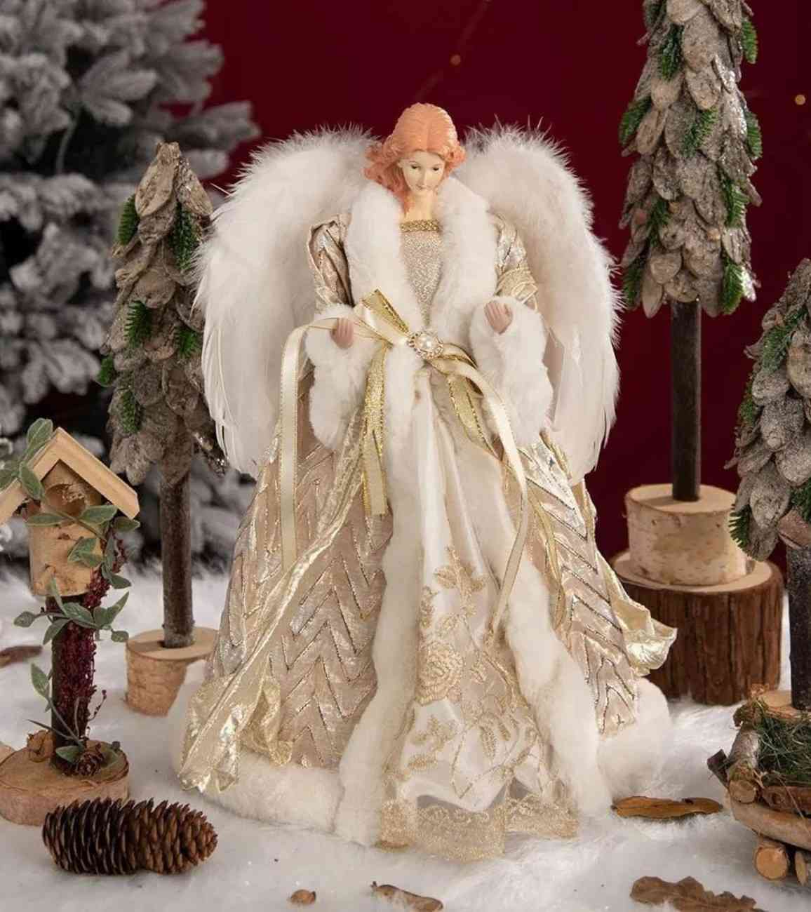 Premsons® Angel Christmas Tree Topper – Elegant Holiday Figurine