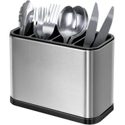 Premsons® Stainless Steel Cutlery Bucket Holder Stand - Multipurpose Kitchen Spoon, Fork & Utensil Organizer - Rust Resistant Storage Container