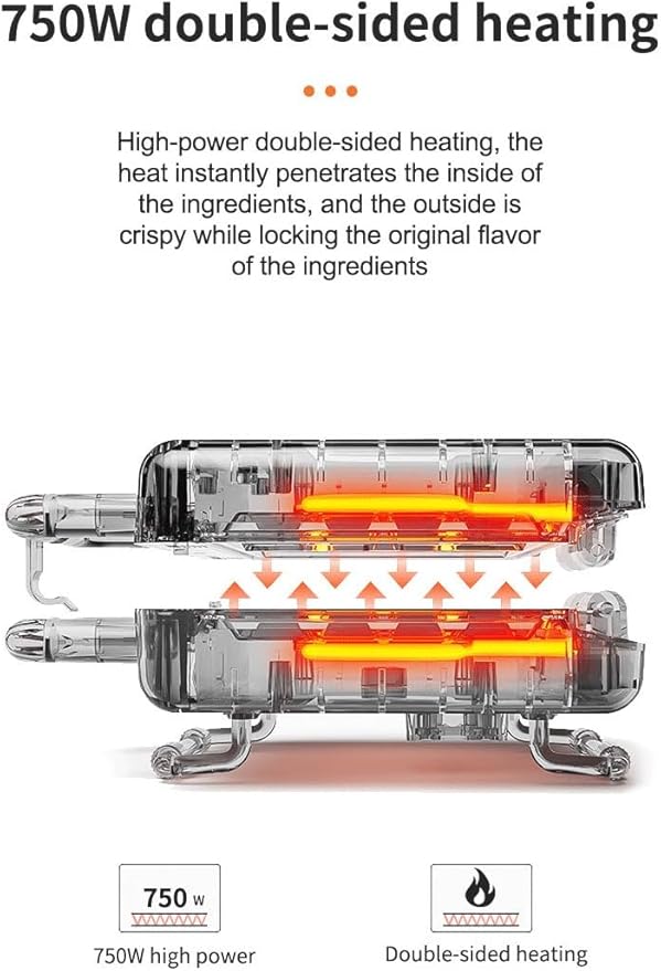 Premsons® SK-B140 8-in-1 Sandwich Maker Set (Black) | Interchangeable Plates, Grill, Waffle & Snack Maker, Quick Heating