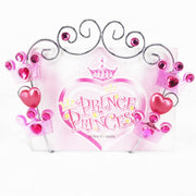 Premsons® Elegant Princess Design Glass Photo Frame – Pink Royal Charm for Cherished Memories" (4" X 6")