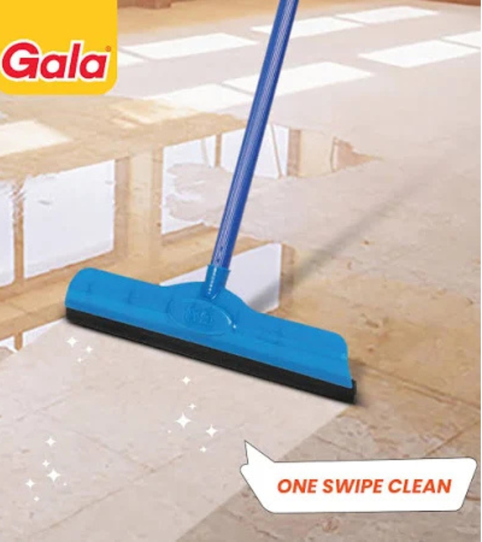 Premsons® Gala Double Lip Wiper – Heavy-Duty Twin Blade Floor Wiper for Efficient Wet Surface Cleaning | Ergonomic Handle for Home & Commercial Use
