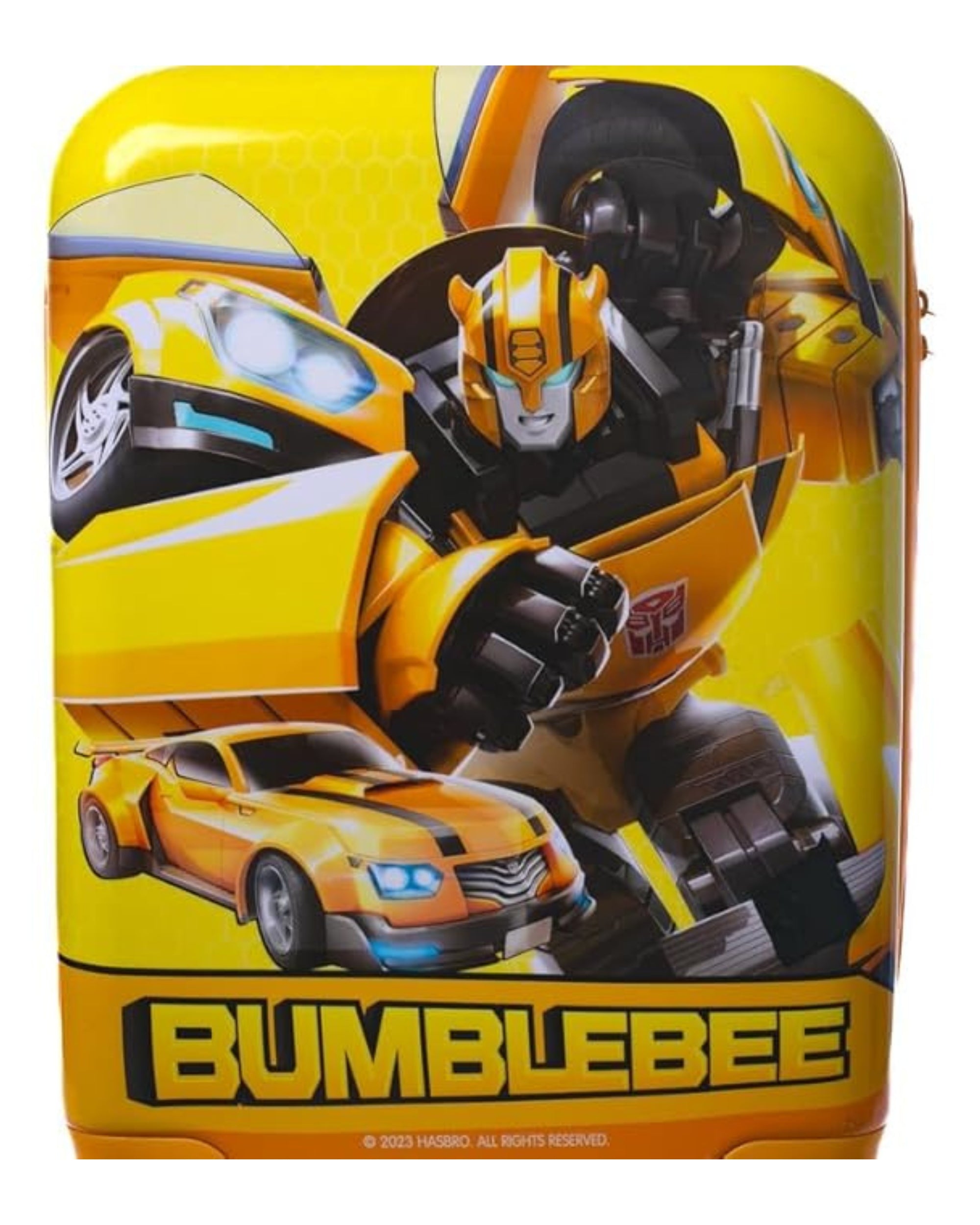 Premsons® Transformers Bumblebee 28-Inch Hard Trolley Bag | Lightweight Travel Luggage for Kids with 360° Spinner Wheels & Telescopic Handle – Yellow