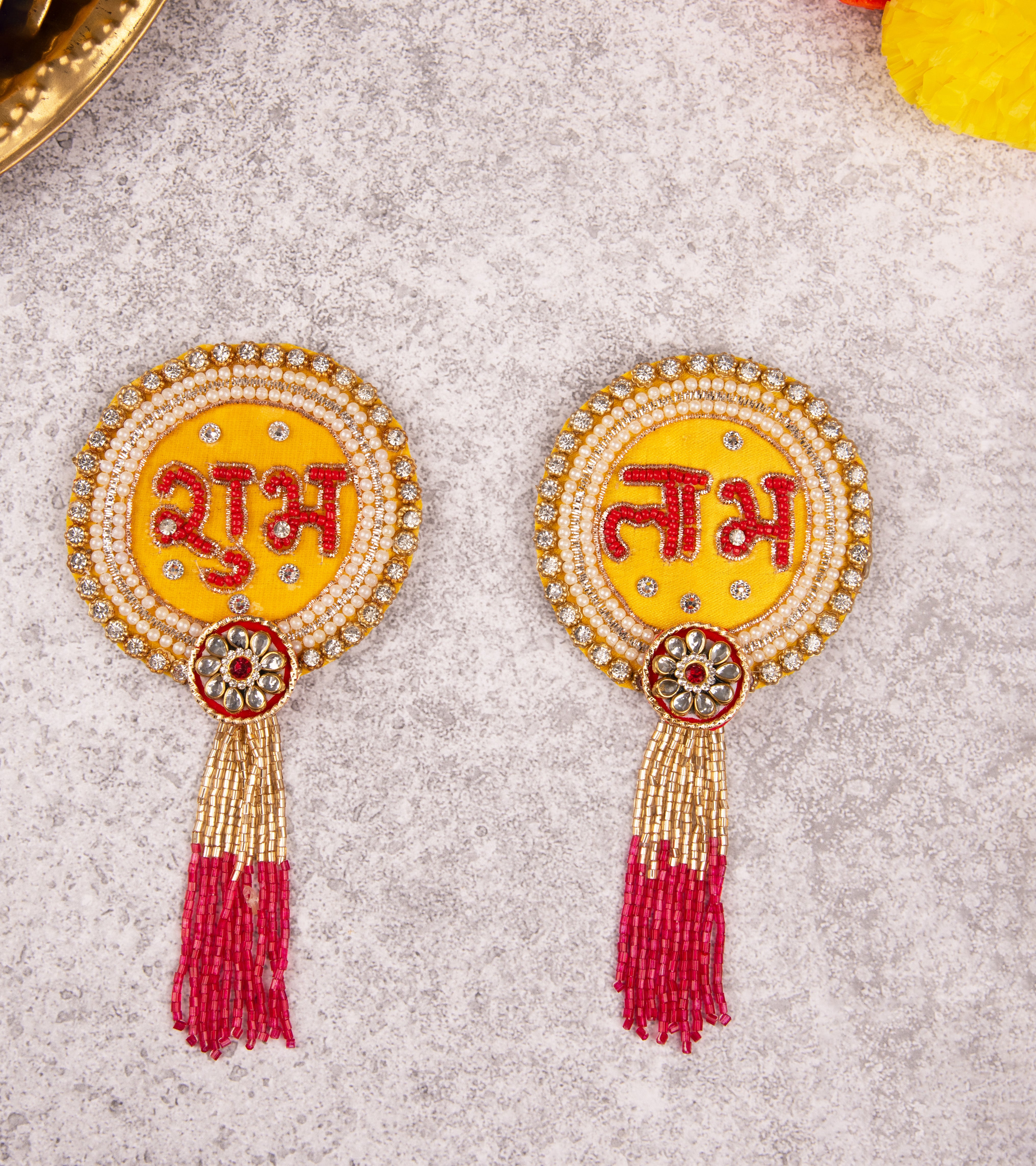 Premsons® Shubh Labh Stickers – Decorative Wall & Main Door Hanging for Home, Temple & Festive Décor – Pack of 2