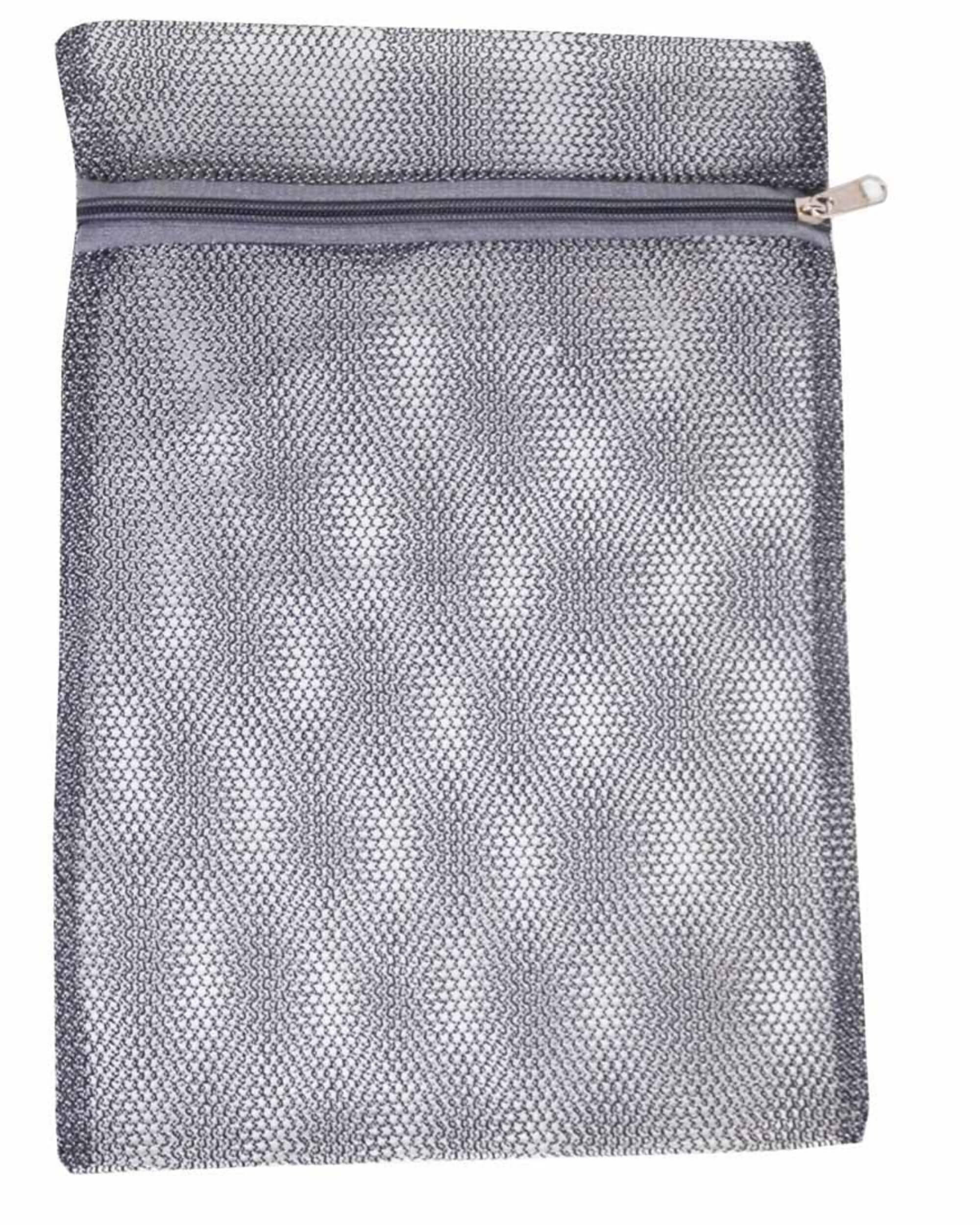 Premsons® Fridge Organiser - Reusable Layer Mesh Net Multipurpose Vegetable Bags for Fridge Storage - Kitchen Storage Bags Organizer with Sturdy Zipper - Pack of 6 Pcs - 2 pcs per size - Grey