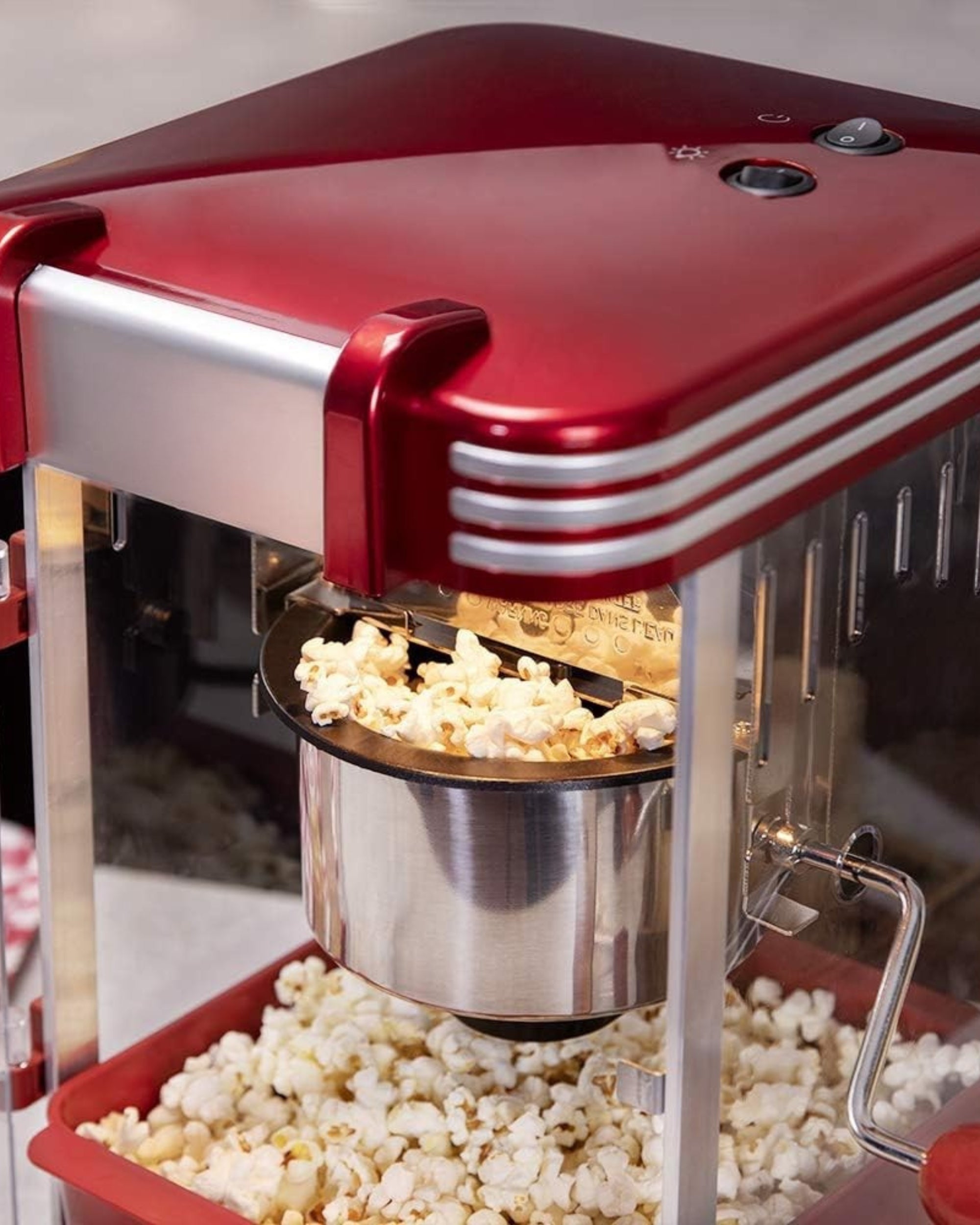Premsons® Popcorn Maker – Hot Air Popcorn Machine for Oil-Free, Healthy & Quick Snack Making | Portable & Easy to Use Popcorn Popper for Home & Parties
