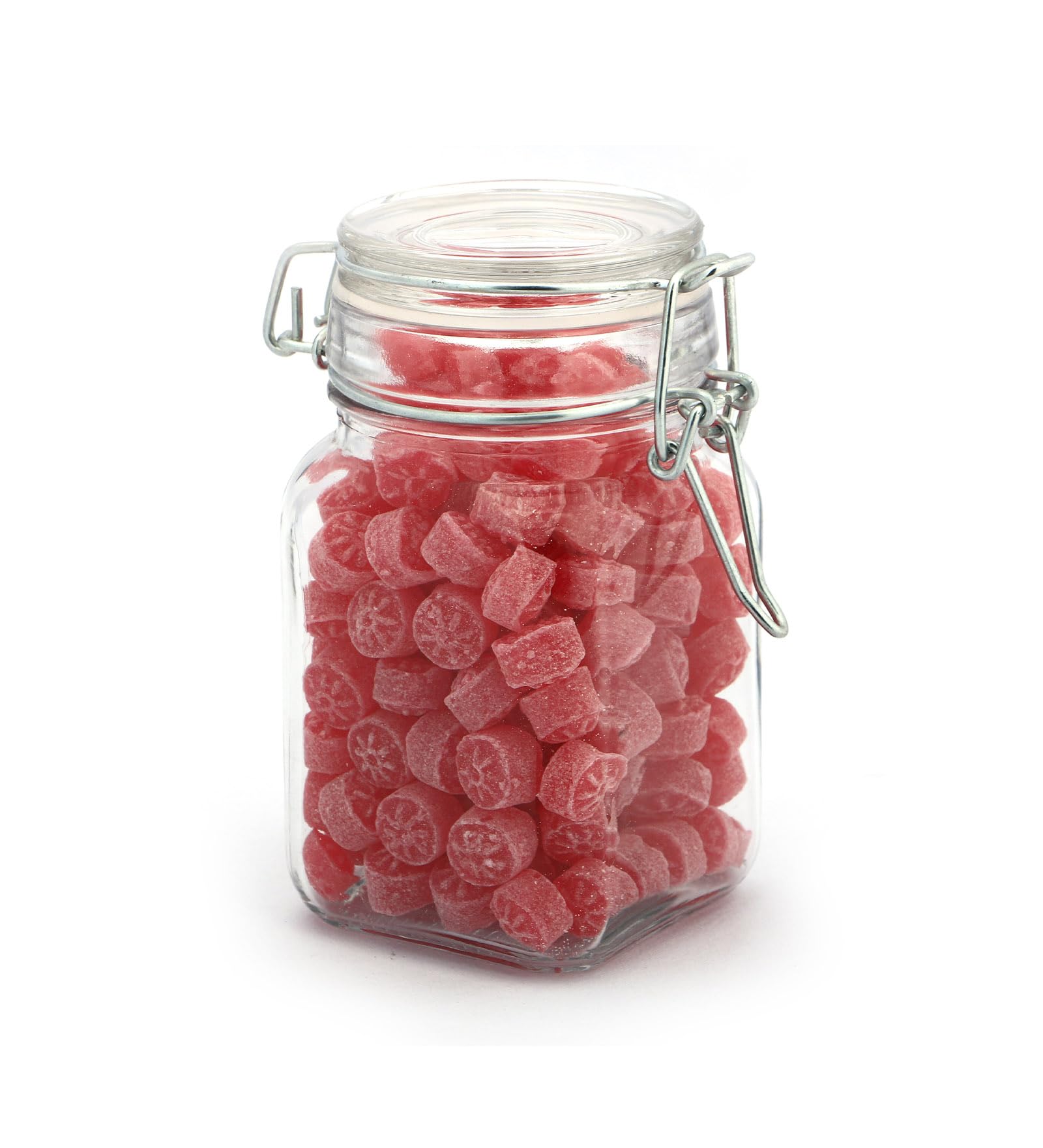 Premsons® Hexagon Glass Jars Clip Top Glass Canister Wide Mouth Storage Canister Jars For Masala,Spice,Food,aachar,Sugar,Bean Storage - 25 ml -Pack of 12