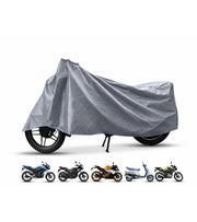 Premsons® Multilayer UV-Stabilized Waterproof Two-Wheeler Cover for Bike/Scooter/Scooty/Activa – Cross Laminated Protection from Rain, Sun & Dust (Grey) Large And Small