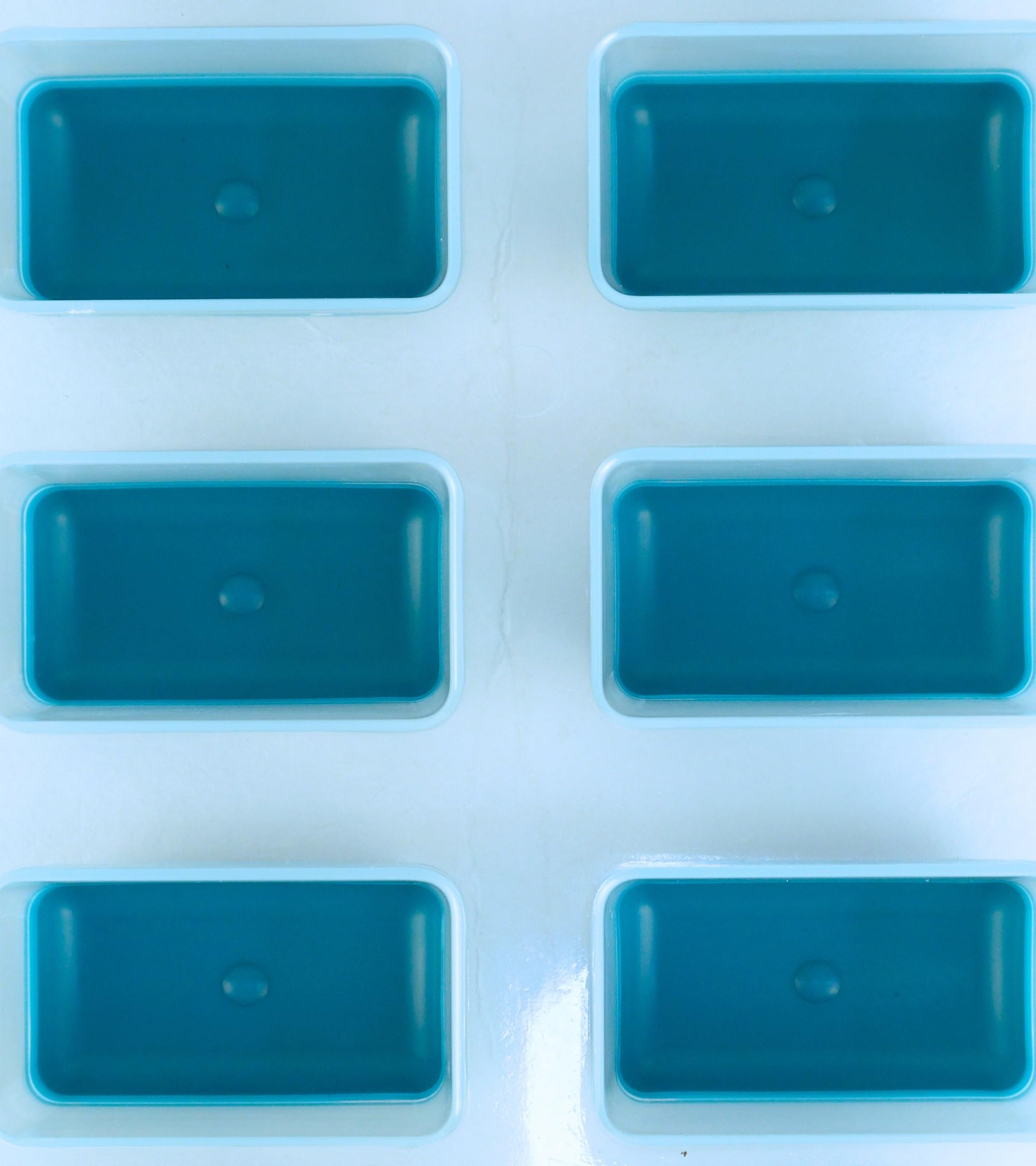 Premsons® Pop-Up Ice Cube Trays for Freezer – Easy Release Moulds with Flexible Silicone Bottom, Durable Plastic, Stackable Design, Ideal for Home, Bar & Party Use – 12-Cube Trays (Blue)