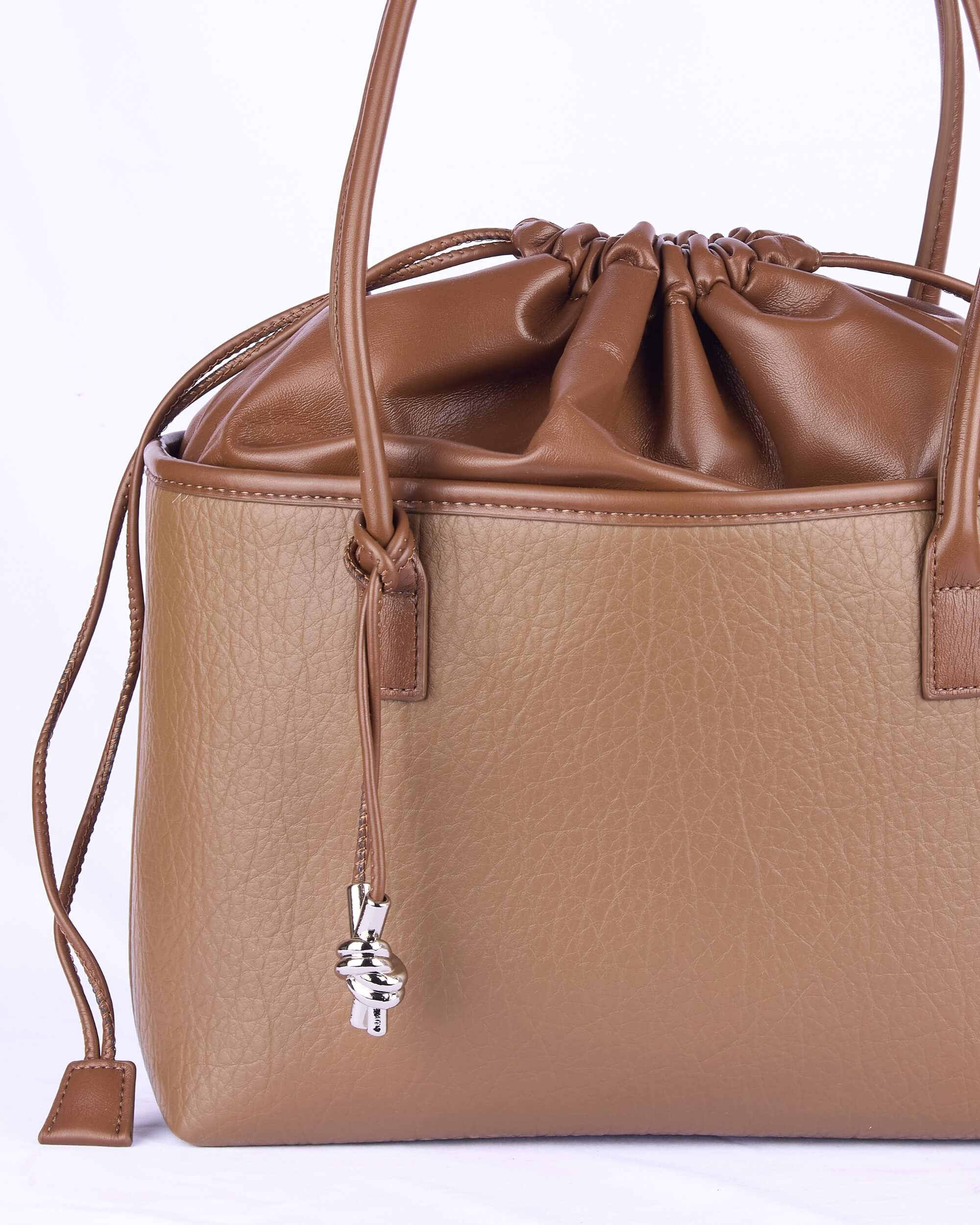 Eternia® Women's Shoulder Bag – Elegant and Spacious Faux Leather Shoulder Handbag with Adjustable Drawstring Closure – Stylish Everyday Purse for Work, Travel, and Casual Outings