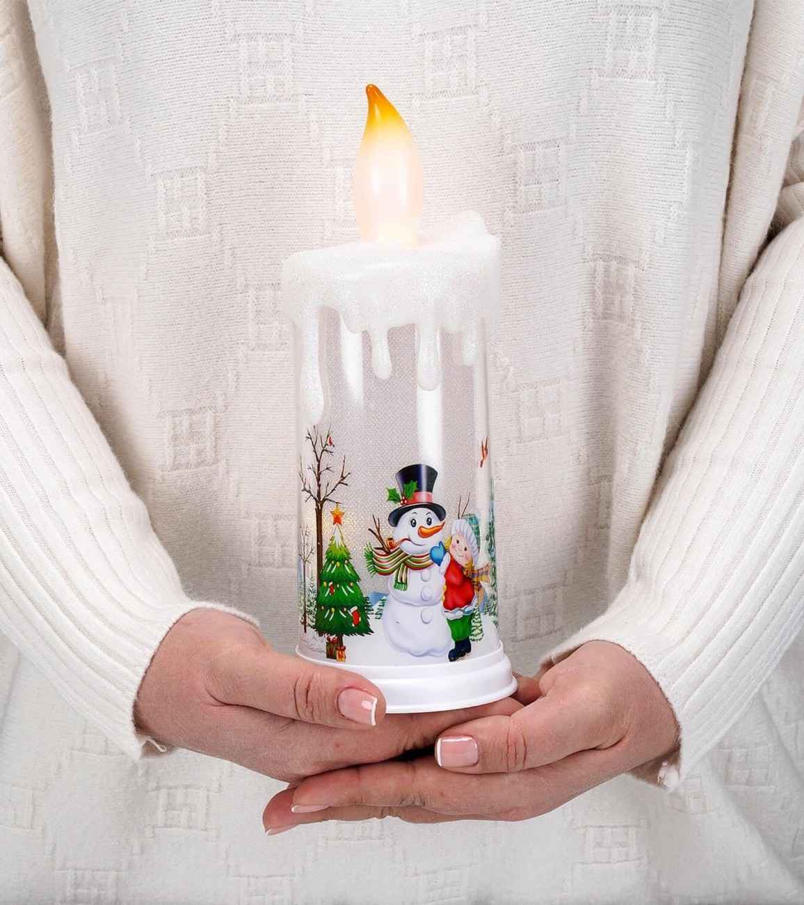 Premsons® Electric Christmas Candle – LED Flameless Festive Decor Light
