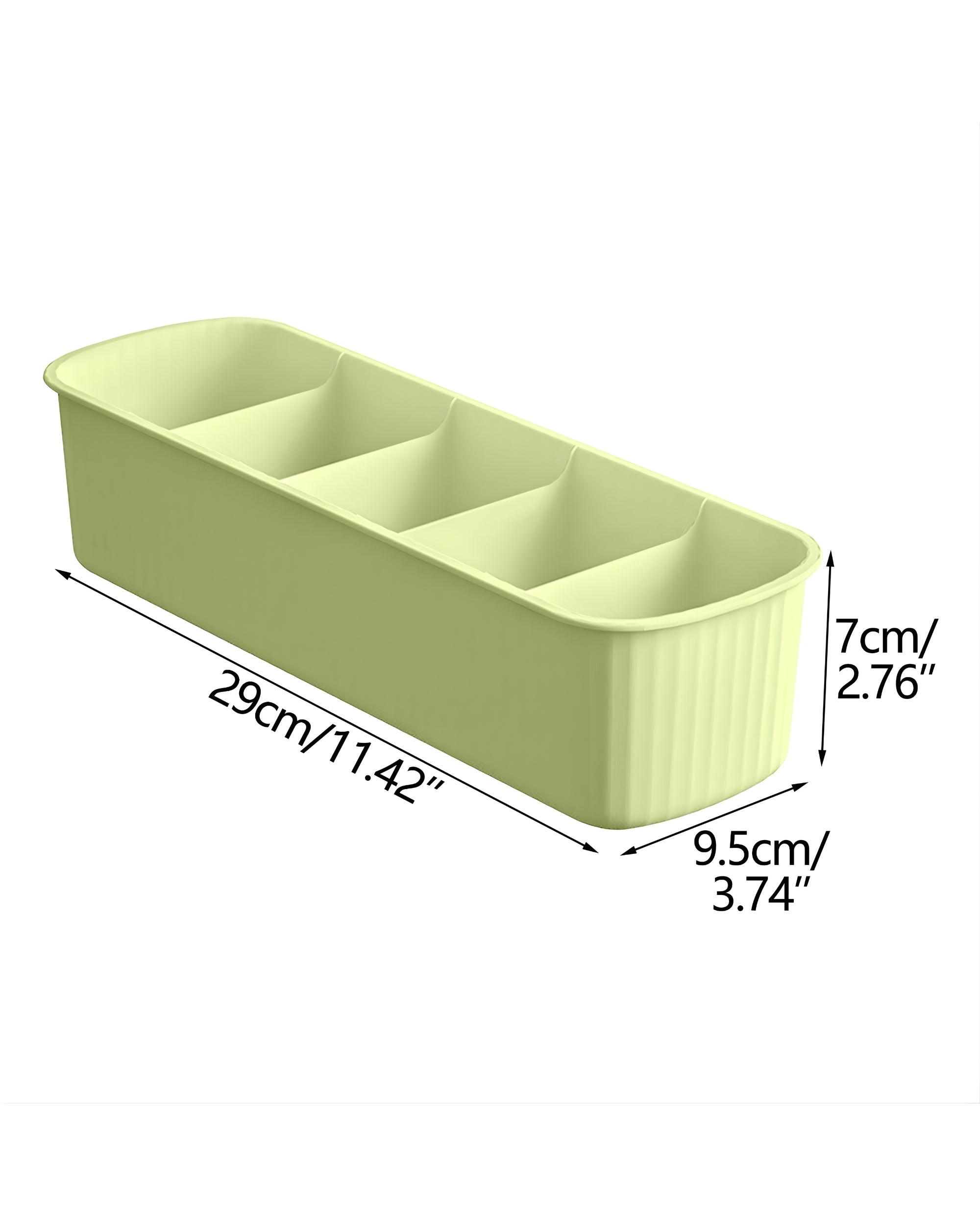 Premsons® 5 Compartments Stackable Plastic Storage Box – Green | Multi-Purpose Organizer for Stationery, Jewelry, Craft & Household Items