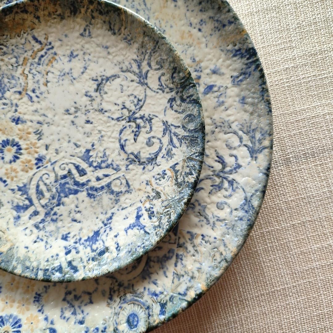 Porcelain 21-Piece Dinner Set | Contemporary Crockery Set for 6 | Dinner Plates, Side Plates, Bowls & Platter | Microwave & Dishwasher Safe | Matte Finish Tableware