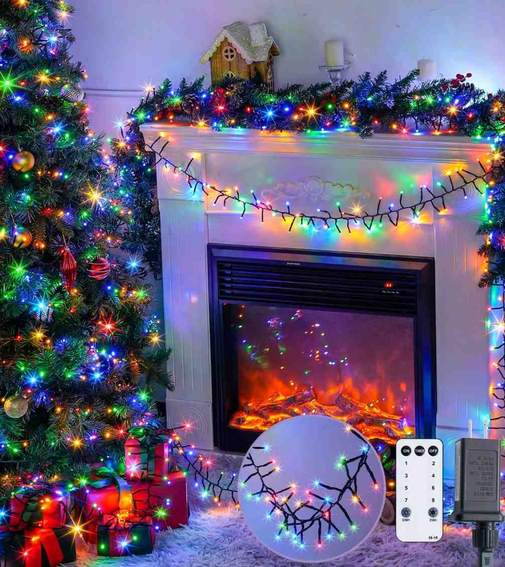 Premsons® LED Rainbow Fairy Lights – Multi-Colour Christmas Lighting, 8 Modes