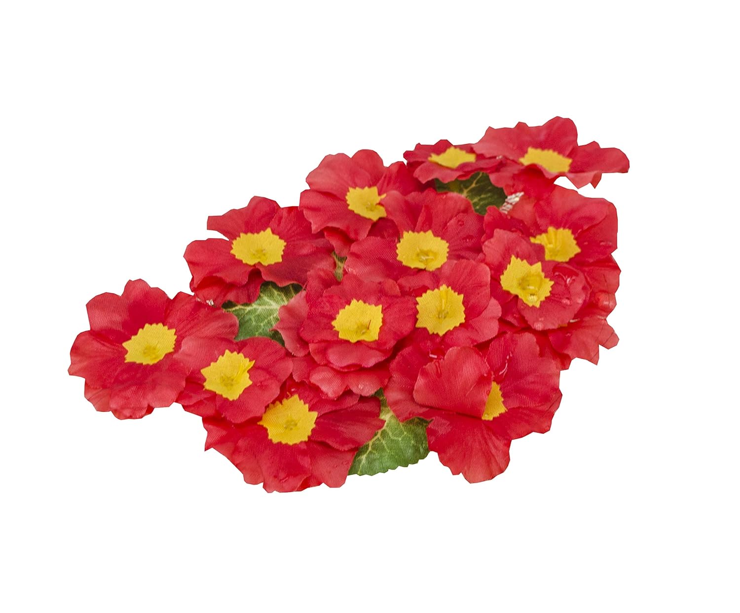 Premsons® Decorative Artificial Floating Flash Shrub Balsam Flowers for Home Garden Party Decoration - Red (Pack of 15 Pieces)
