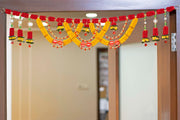 Premsons® Yellow Floral Gota Toran – Bright Festive Hanging for Doors