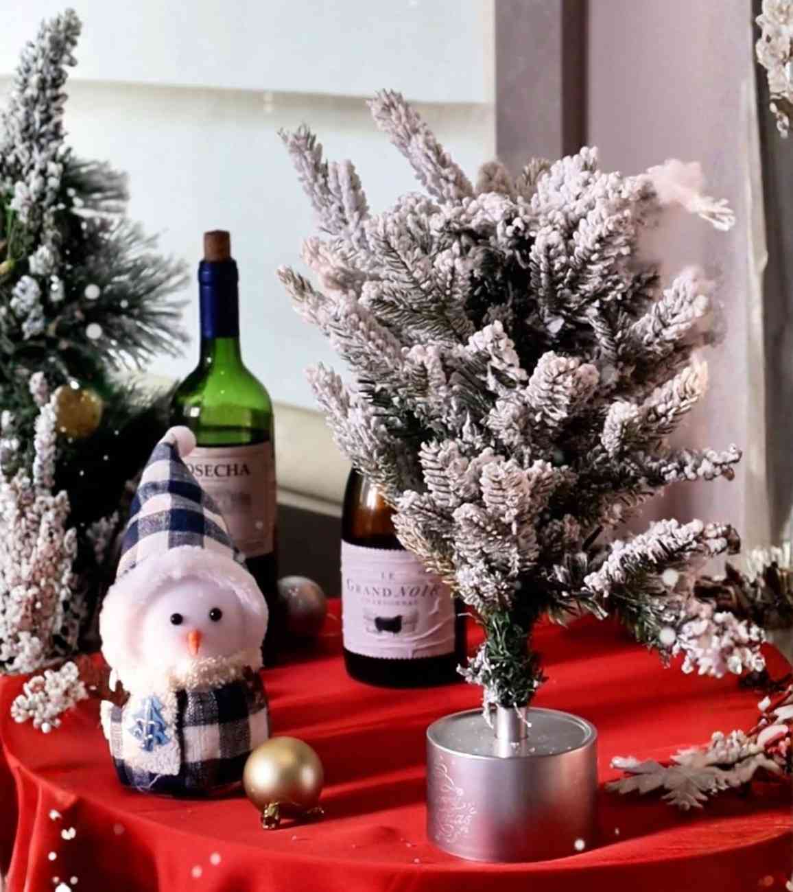 Premsons® Rotating Christmas Tree Table Decor – Animated Festive Centrepiece