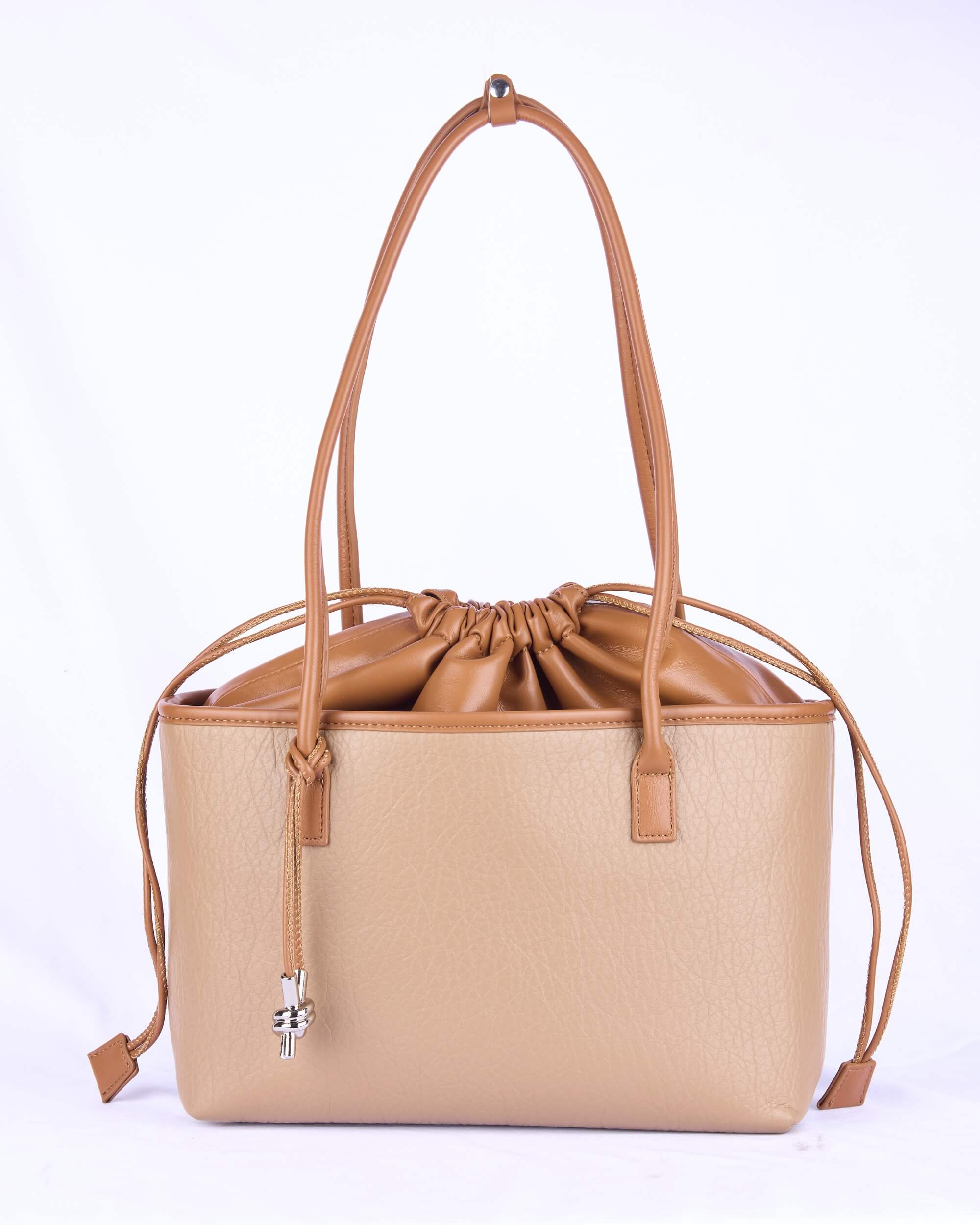 Eternia® Women's Shoulder Bag – Elegant and Spacious Faux Leather Shoulder Handbag with Adjustable Drawstring Closure – Stylish Everyday Purse for Work, Travel, and Casual Outings