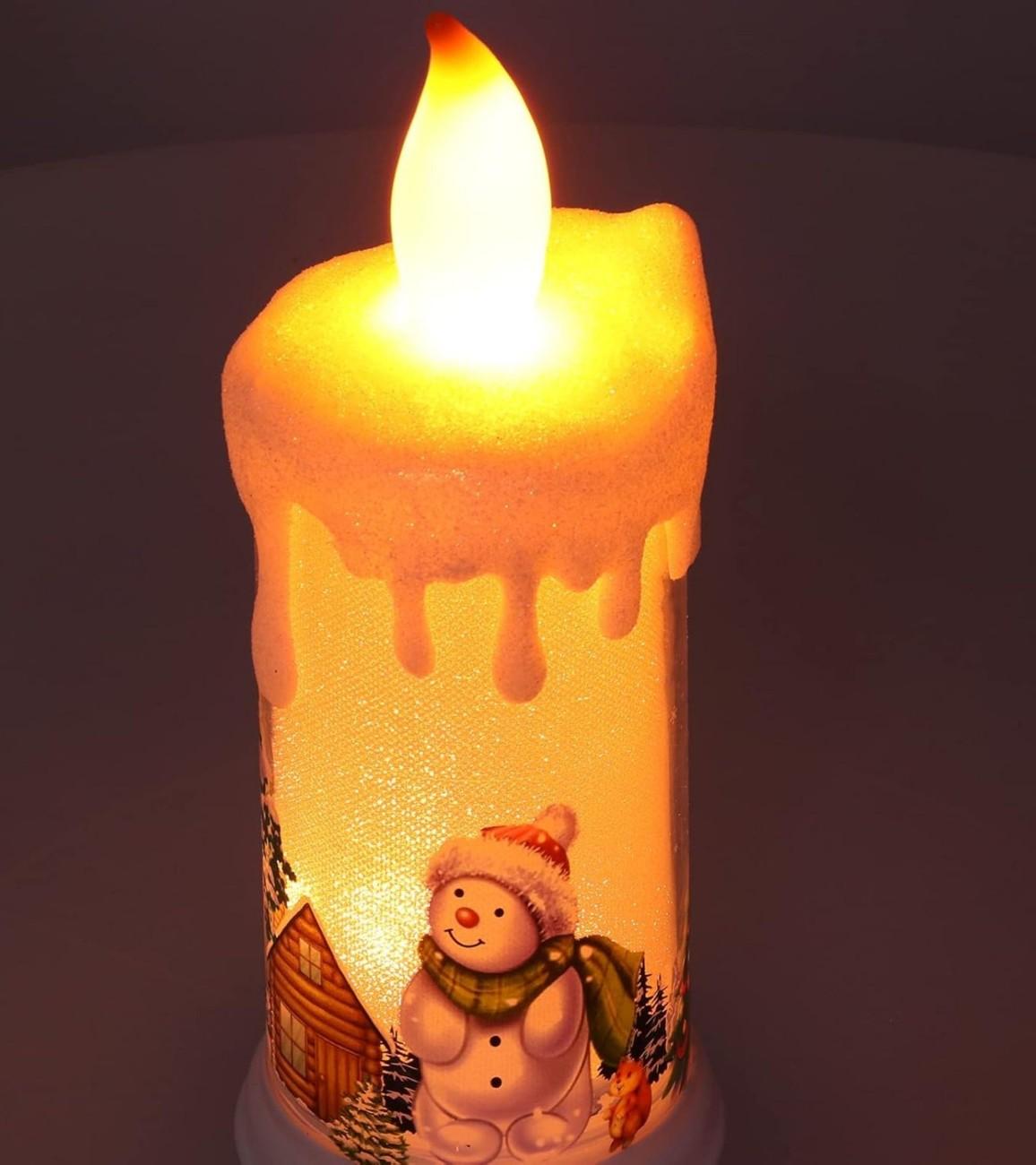 Premsons® Electric Christmas Candle – LED Flameless Festive Decor Light