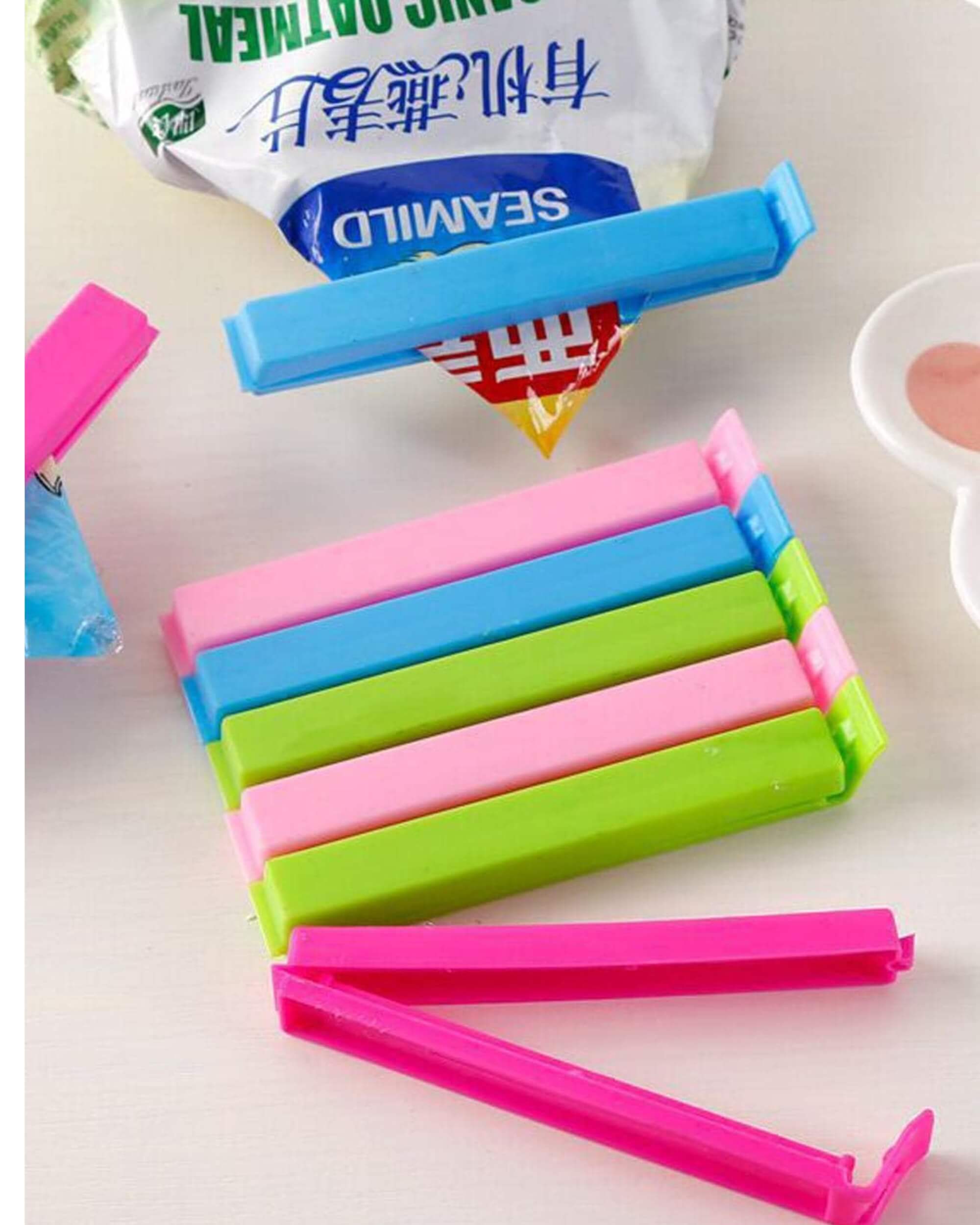 Premsons® Plastic Seal Clips – Airtight Bag Clips for Snacks, Coffee, Chips & Food Storage – Reusable, Washable & Keeps Food Fresh Longer