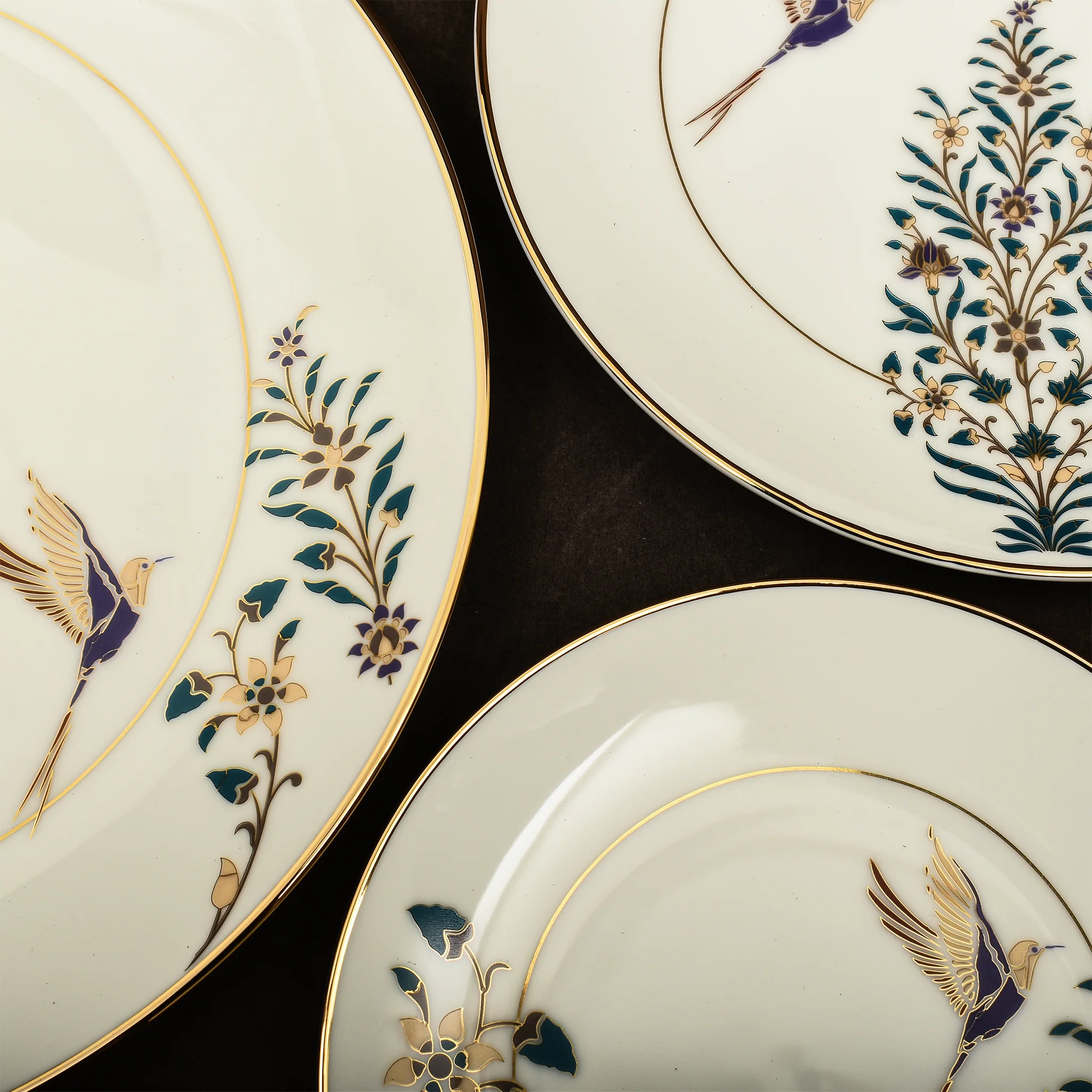 Floral Porcelain Dinner Set – 27-Piece Elegant Tableware Collection for 6 | Serene Botanical Design for Sophisticated Dining