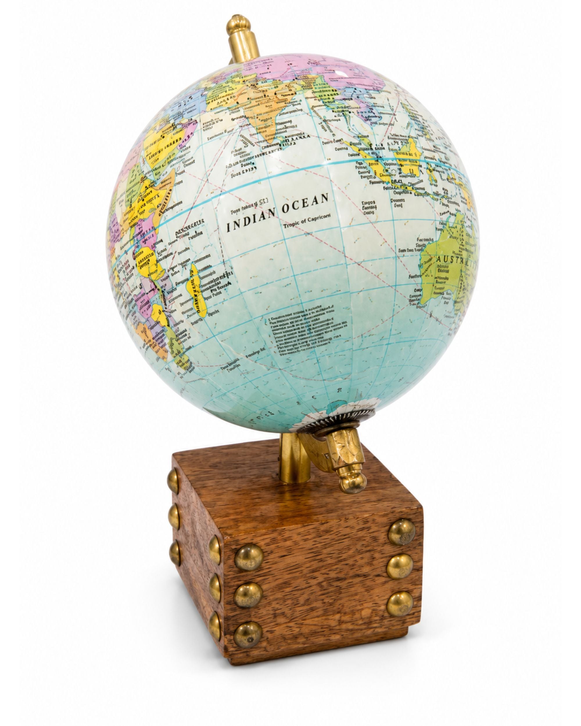 Premsons® Antique Wooden Globe - Small Size