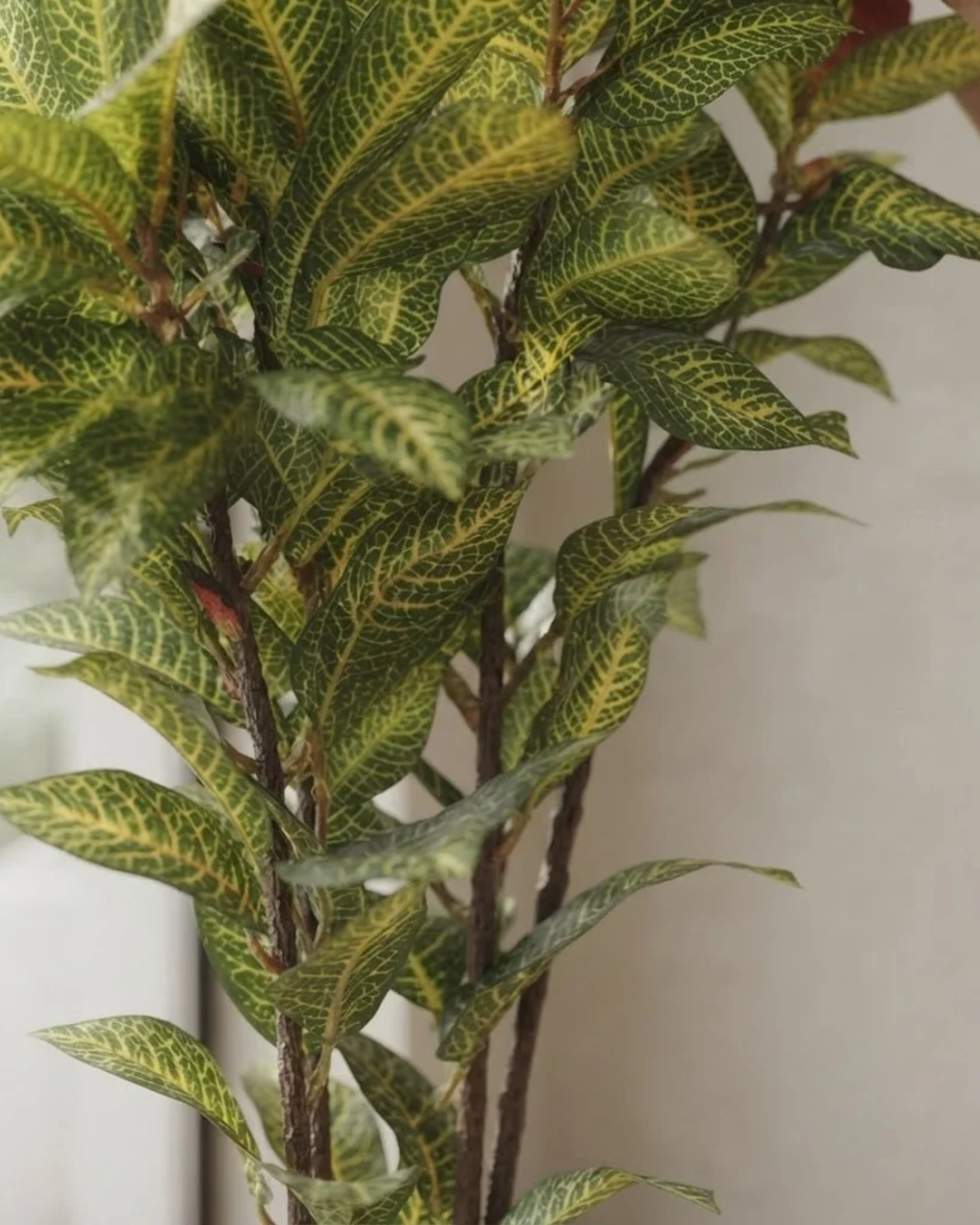 Premsons® Tall Artificial Green Plant with Decorative Pot