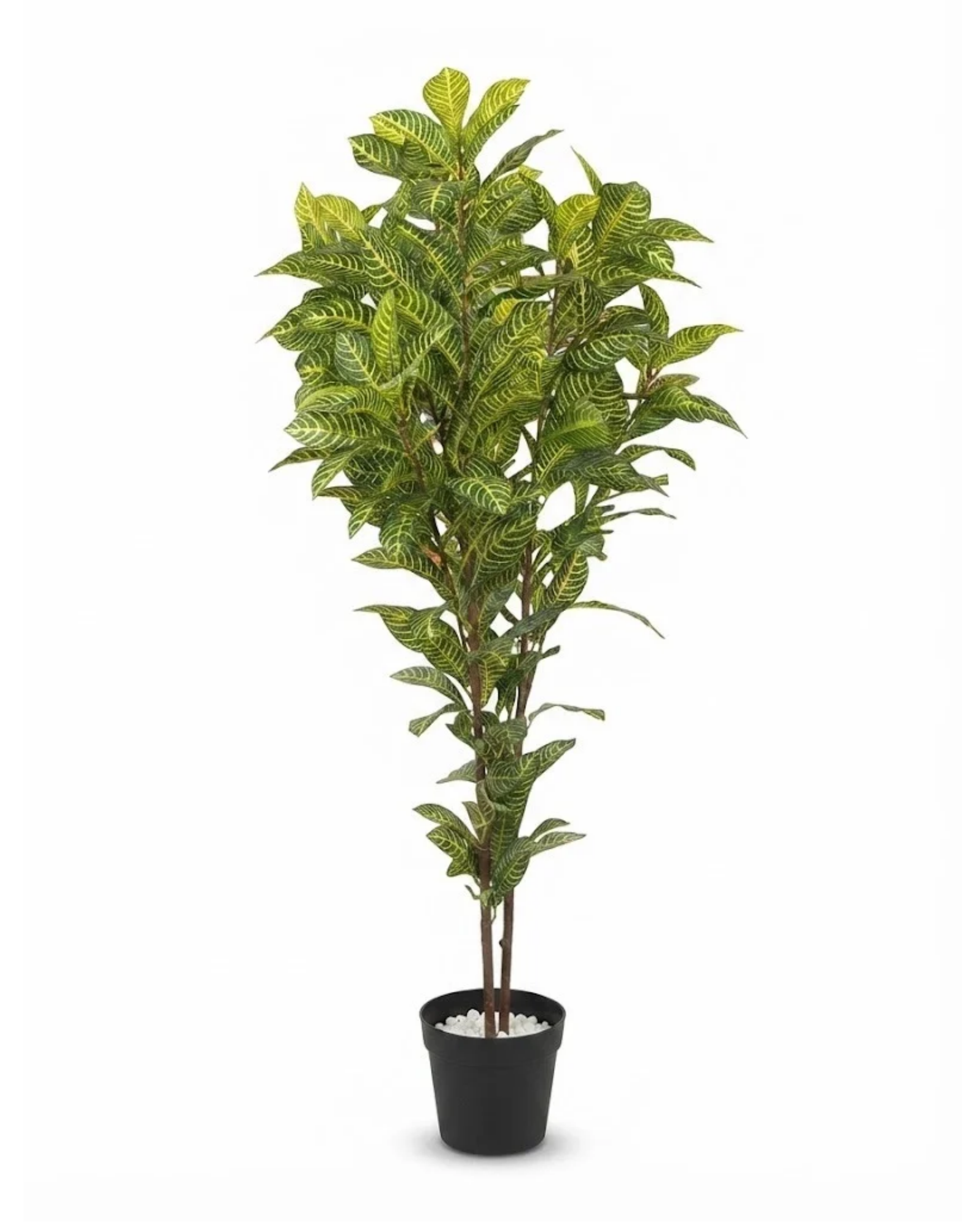 Premsons® Tall Artificial Green Plant with Decorative Pot