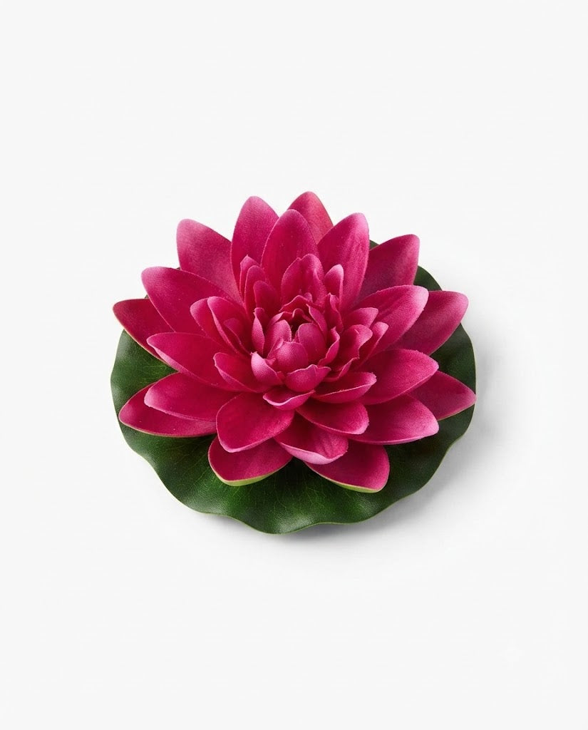 Premsons®Premium Artificial Blush Pink Floating Lotus Flowers Set of 4 | Realistic Water Bowl, Urli, Wedding, Diwali & Home Décor