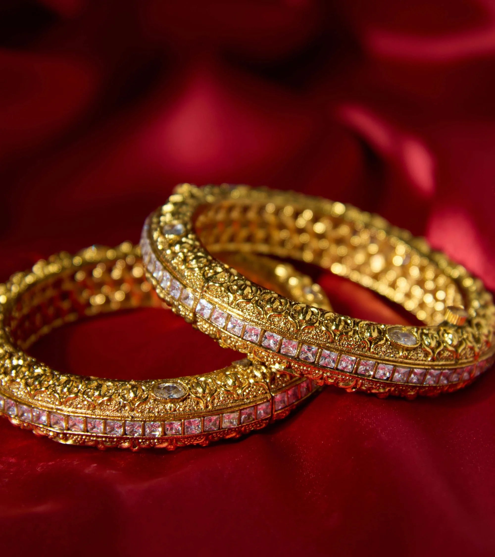 Premsons® Thick Gold Statement Bangle – Traditional Bridal Jewellery