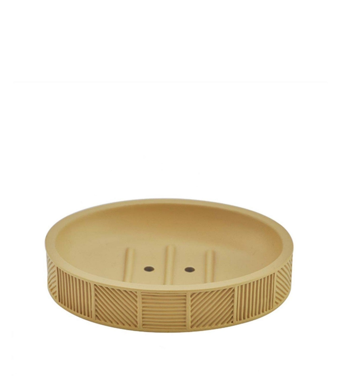 Premsons® Beige Castle Bathroom Accessories Set of 4 – Dispenser, Soap Tray, Cup & Brush Stand – Durable Polyresin Finish