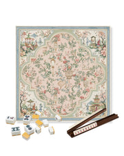 Premsons® Bloom Reverie Mahjong Table Mat – Premium Anti-Slip Square Gaming & Decorative Mat - 23 x 23 inch - Versatile Non-Slip Play Surface