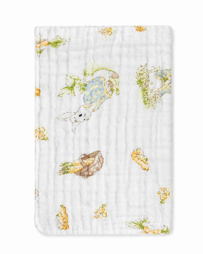 Premsons® Baby Burp Cloth for Infants| Bunny, Carrot & Garden Print