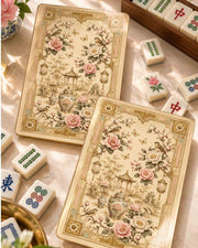 Premsons® Mahjong Shufflers Set of 2, Camellias in Bloom, 5.25 x 7.75 Inch