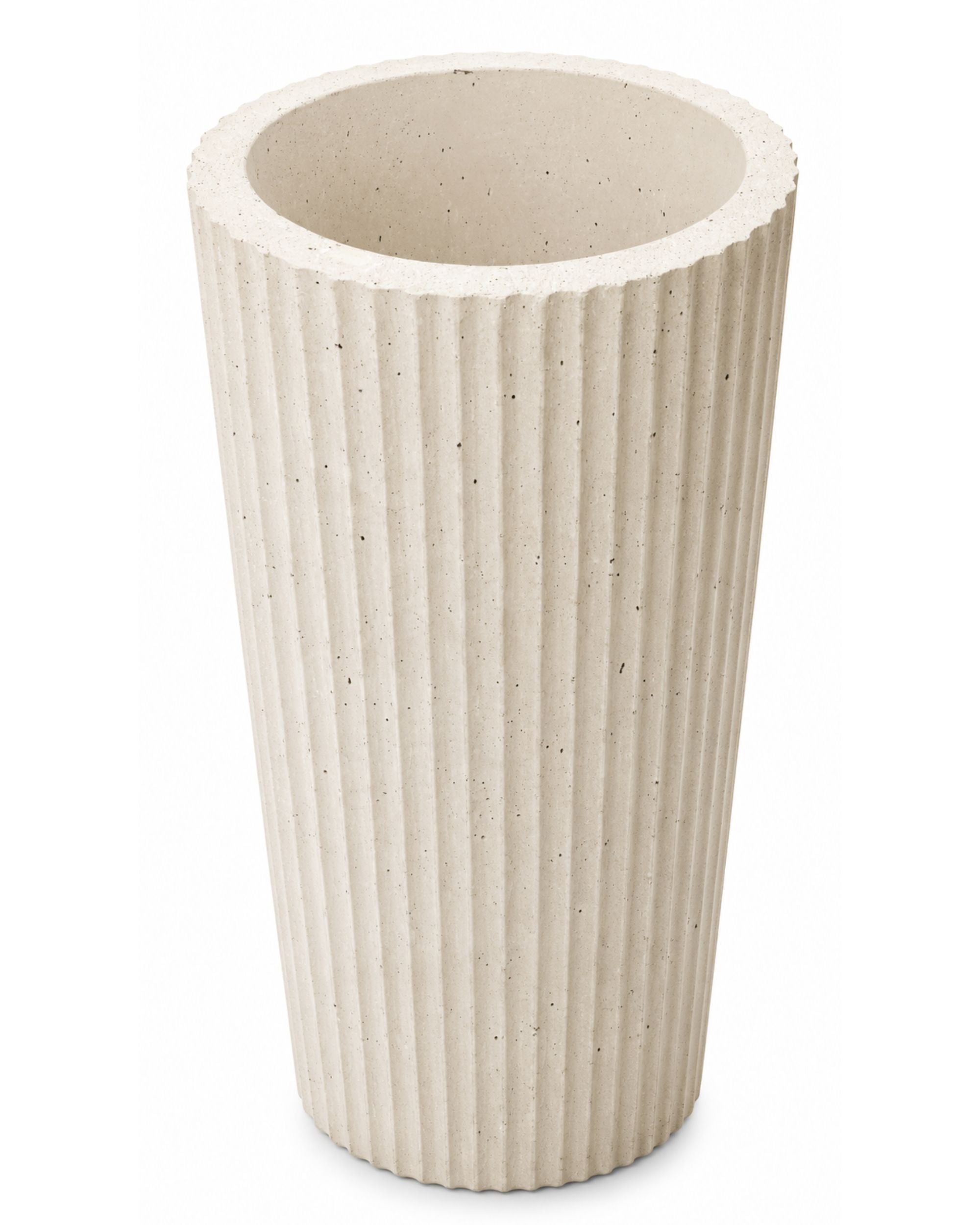 Premsons® Tall Fluted Concrete Planter