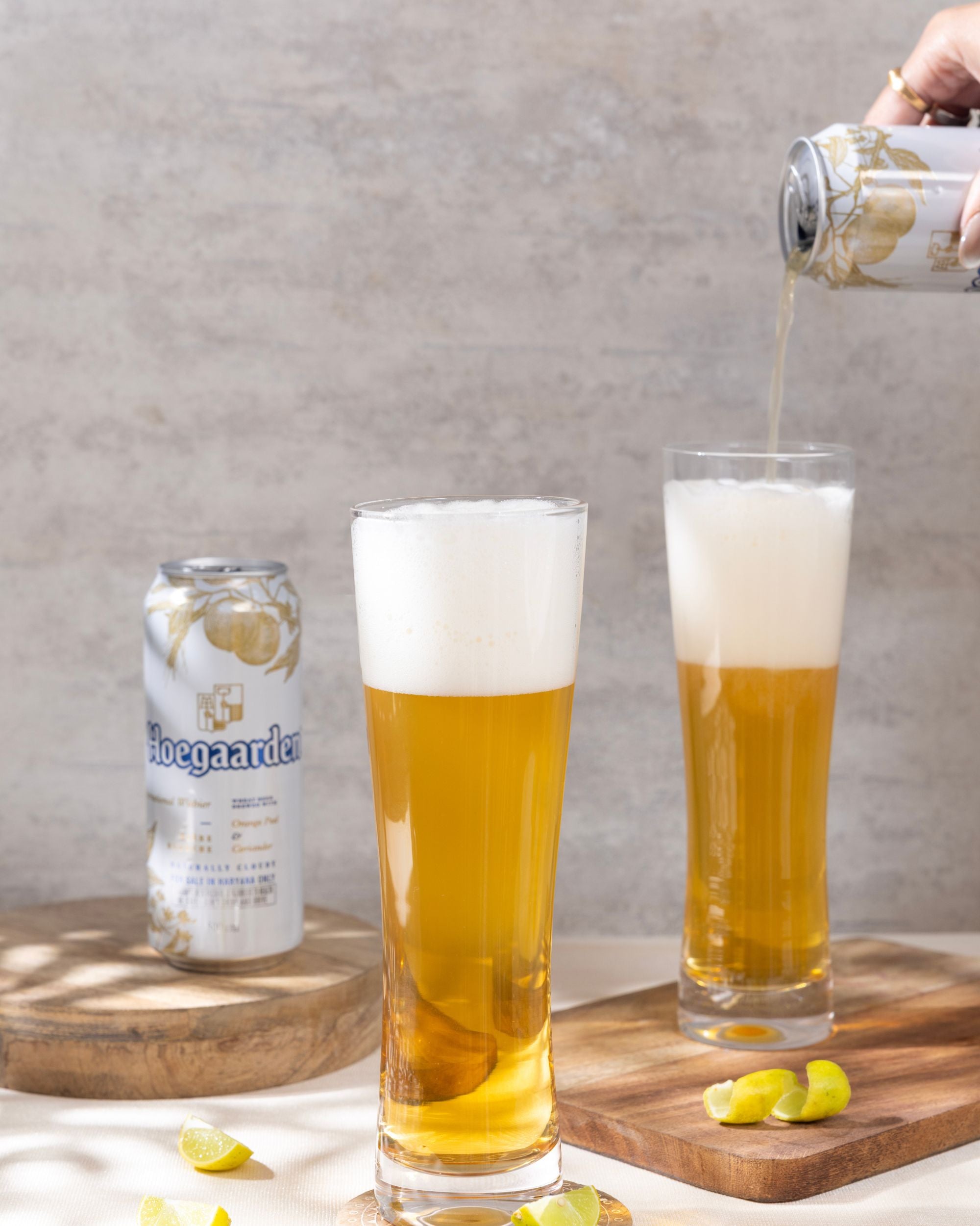 Premsons® Premium Tall Beer Glass Set of 2 – Crystal Clear Pilsner Pint Glasses for Beer, Cocktails, Mocktails & Cold Beverages | Elegant Barware for Home, Parties & Restaurants