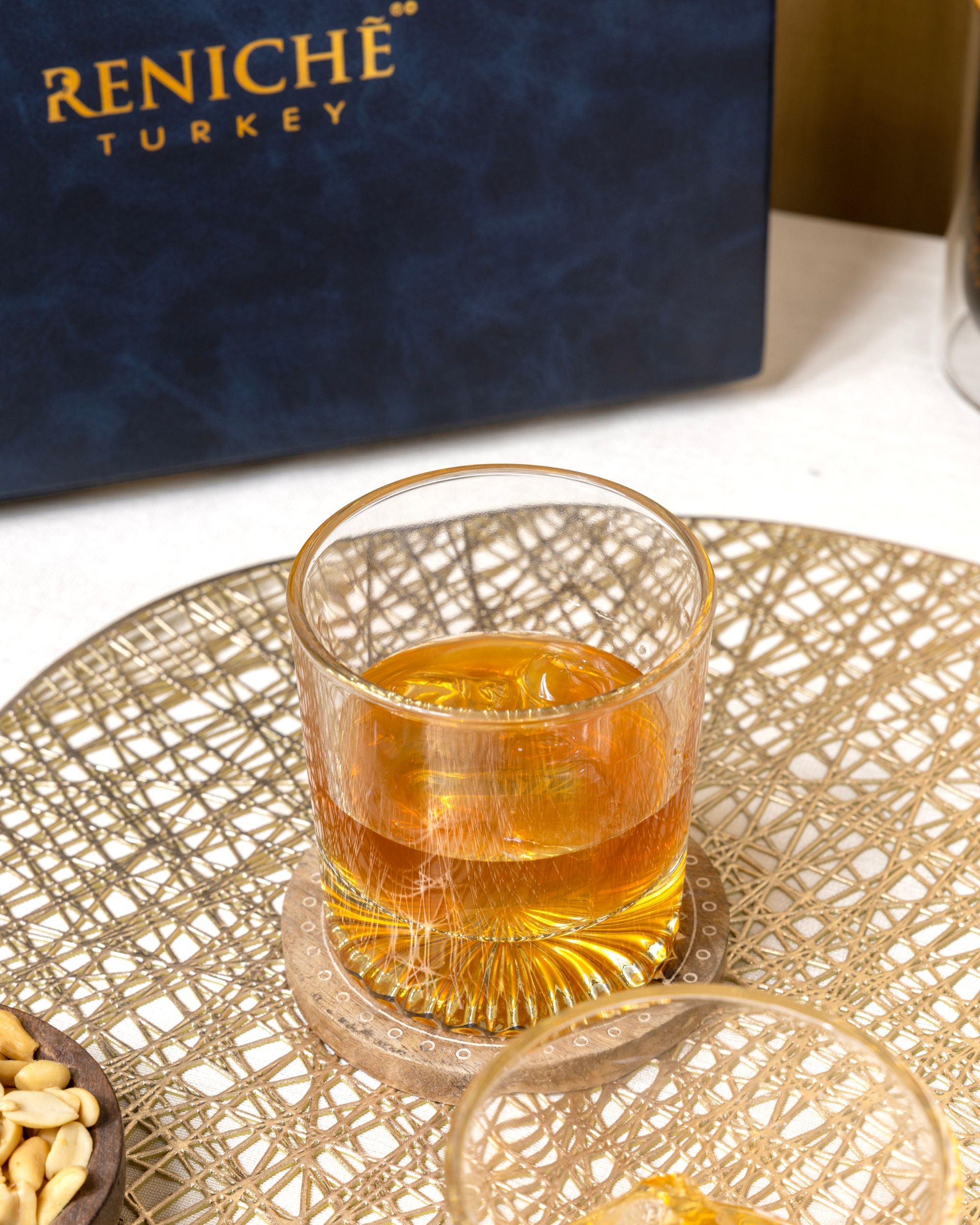 Premsons® Luxury Crystal Whiskey Glass Set of 6 – Premium Scotch, Bourbon & Cocktail Drinking Glasses for Home Bar, Parties & Gifting