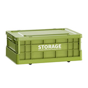 Premsons® Foldable Storage Box with Lid & Handles, Heavy-Duty Collapsible Camping Crate for Outdoor & Home Organization, Stackable Design